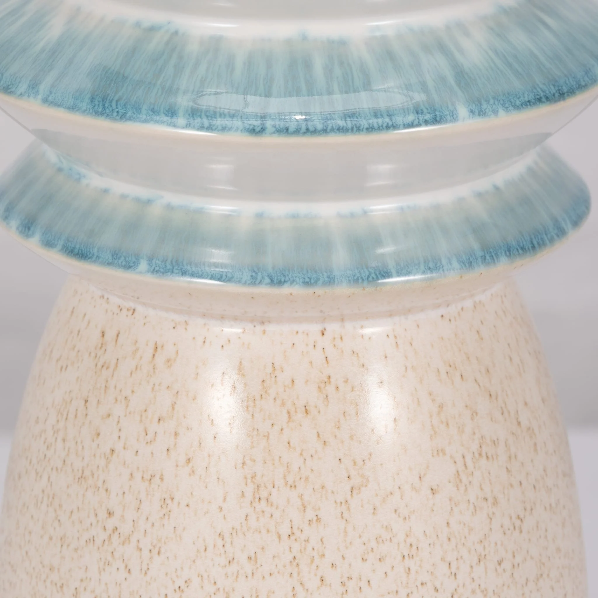 15" Fluted Top Vase Reactive Finish, Multi - Image 4