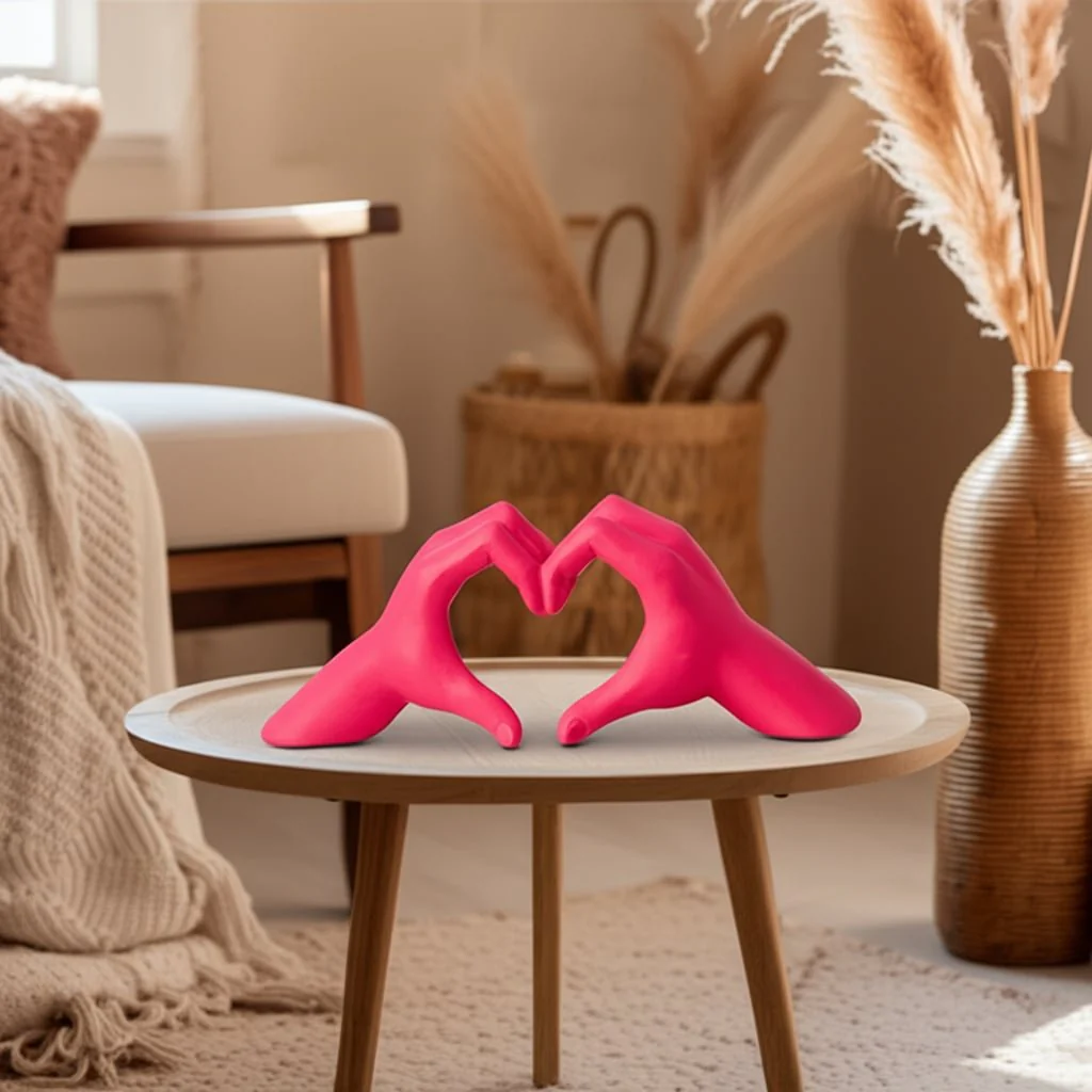 15" Heart Hands, Pink - Image 10
