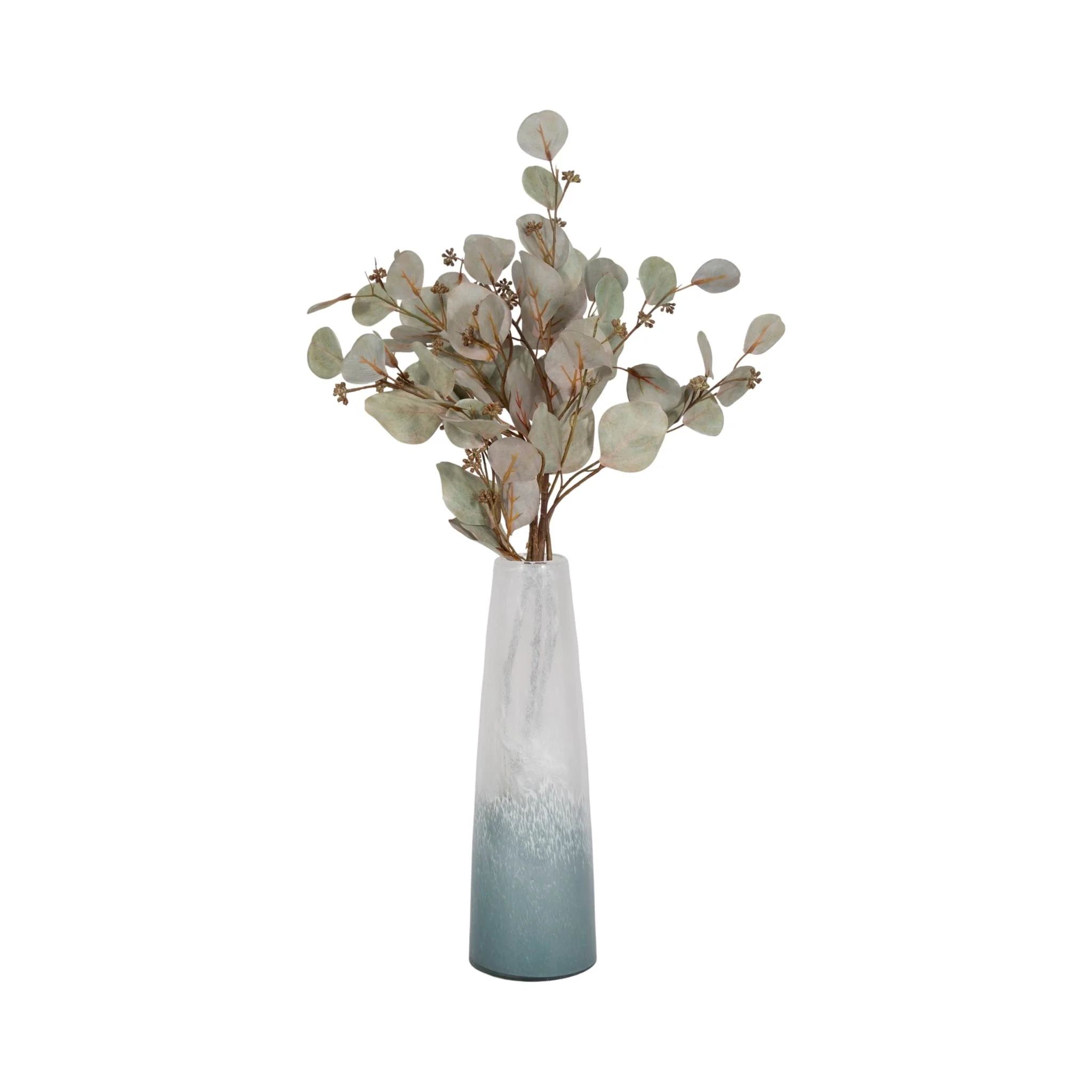 15" Light Blue Waters Vase, Blue/white - Image 2