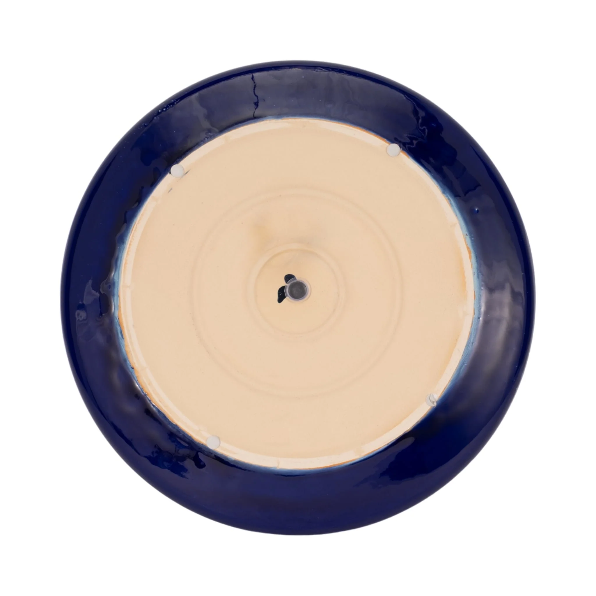 15" Reactive Succulent Planter Bowl, Blue/white - Image 5