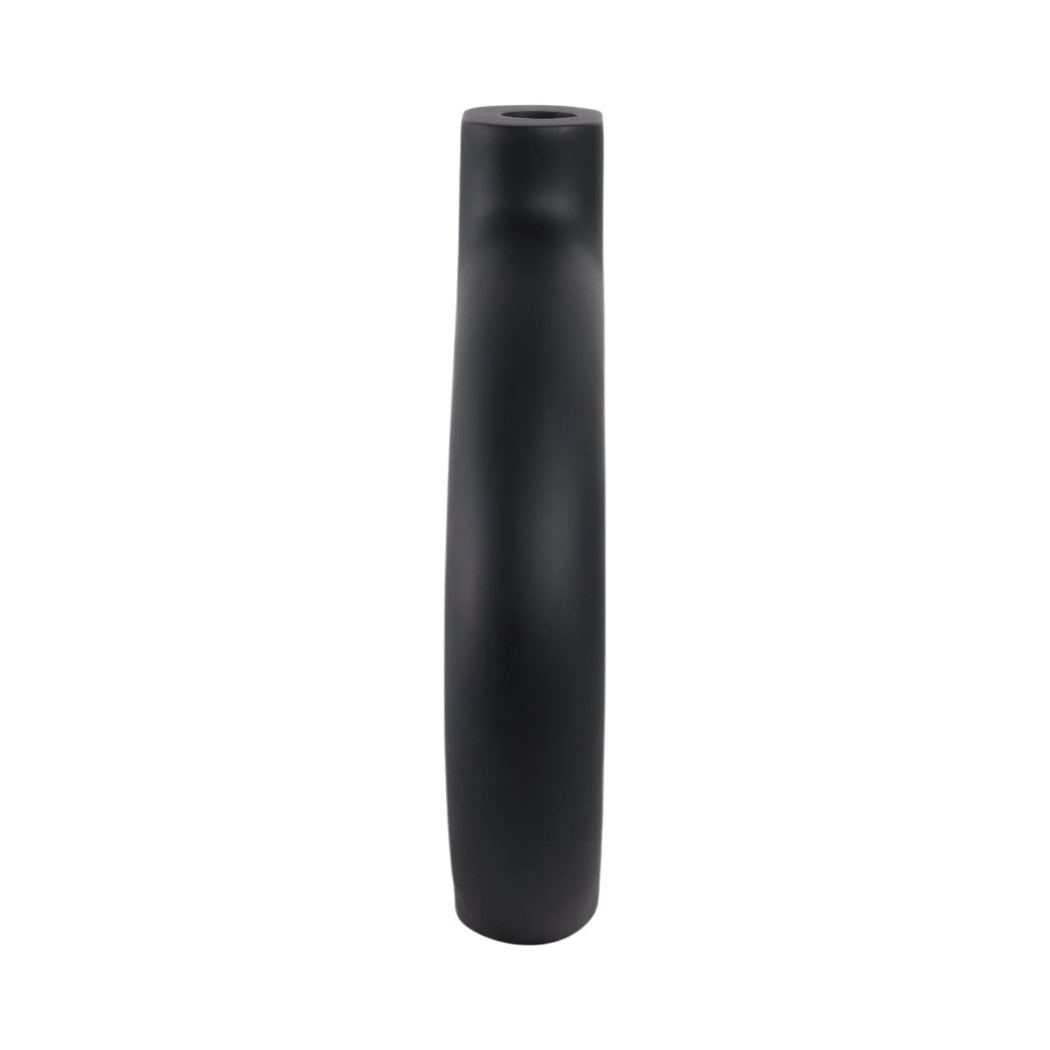 15x10" Cut-out Wood Vase, Black - Image 4