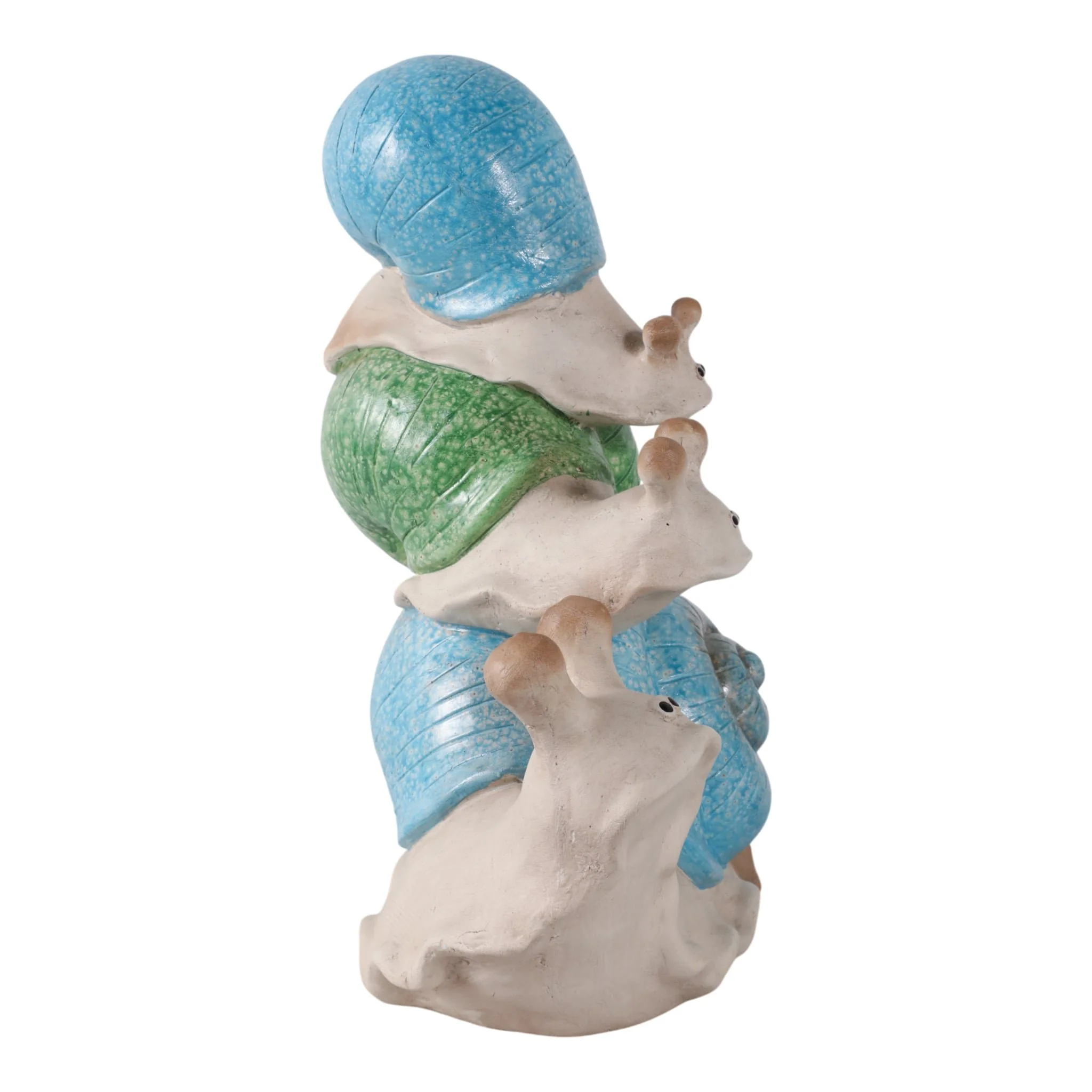 15x14" Stacked Snails With Colored Shells, Ivory M - Image 3
