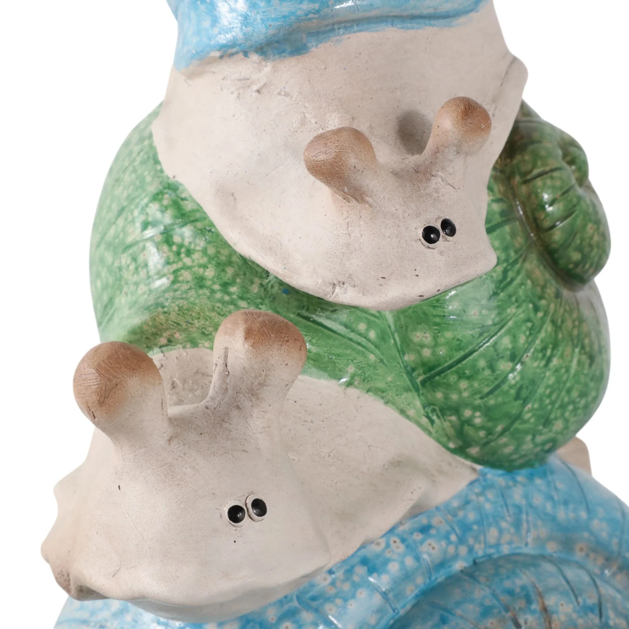 15x14" Stacked Snails With Colored Shells, Ivory M - Image 5