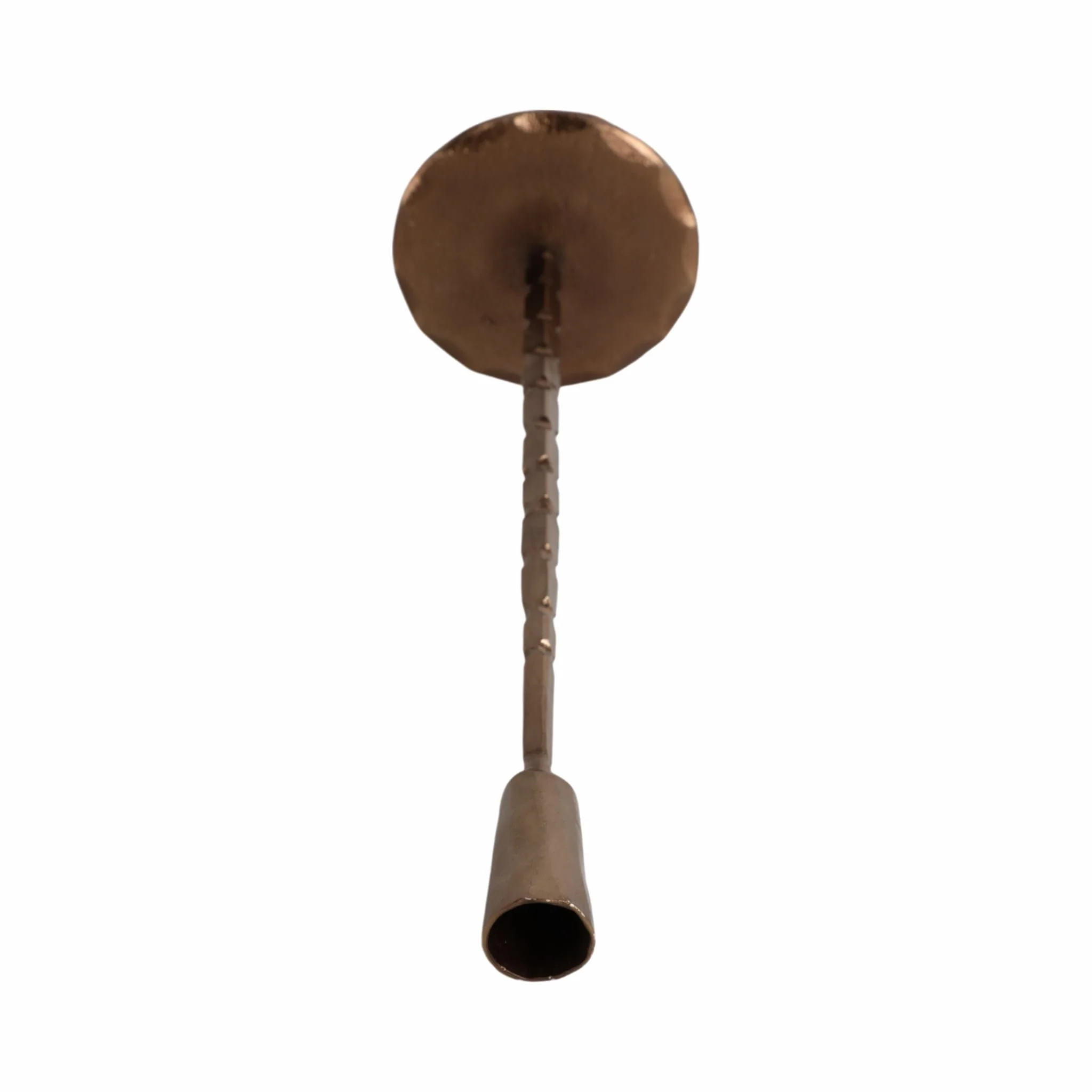 15x5" Forged Cast Iron Taper Holder, Matte Bronze - Image 5