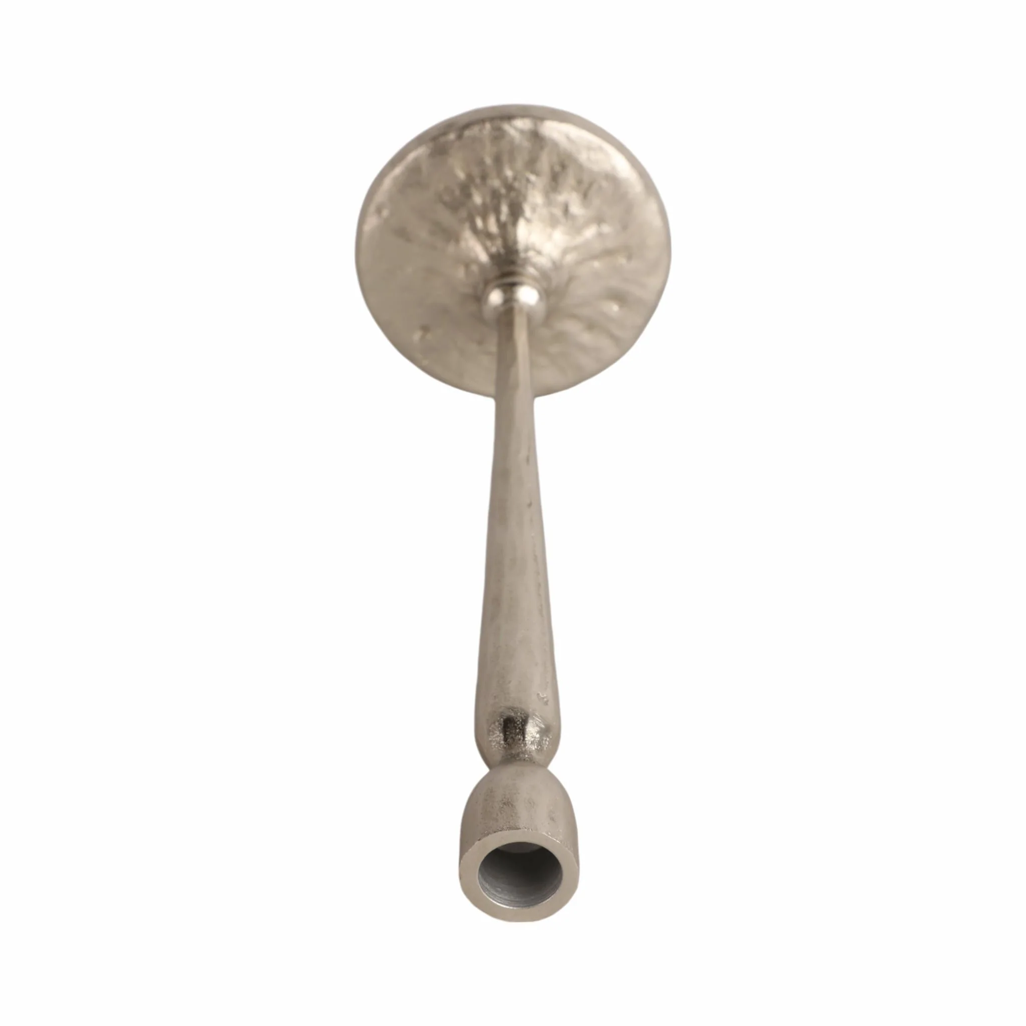 15x5" Traditional Cast Iron Taper Holder, Silver - Image 5