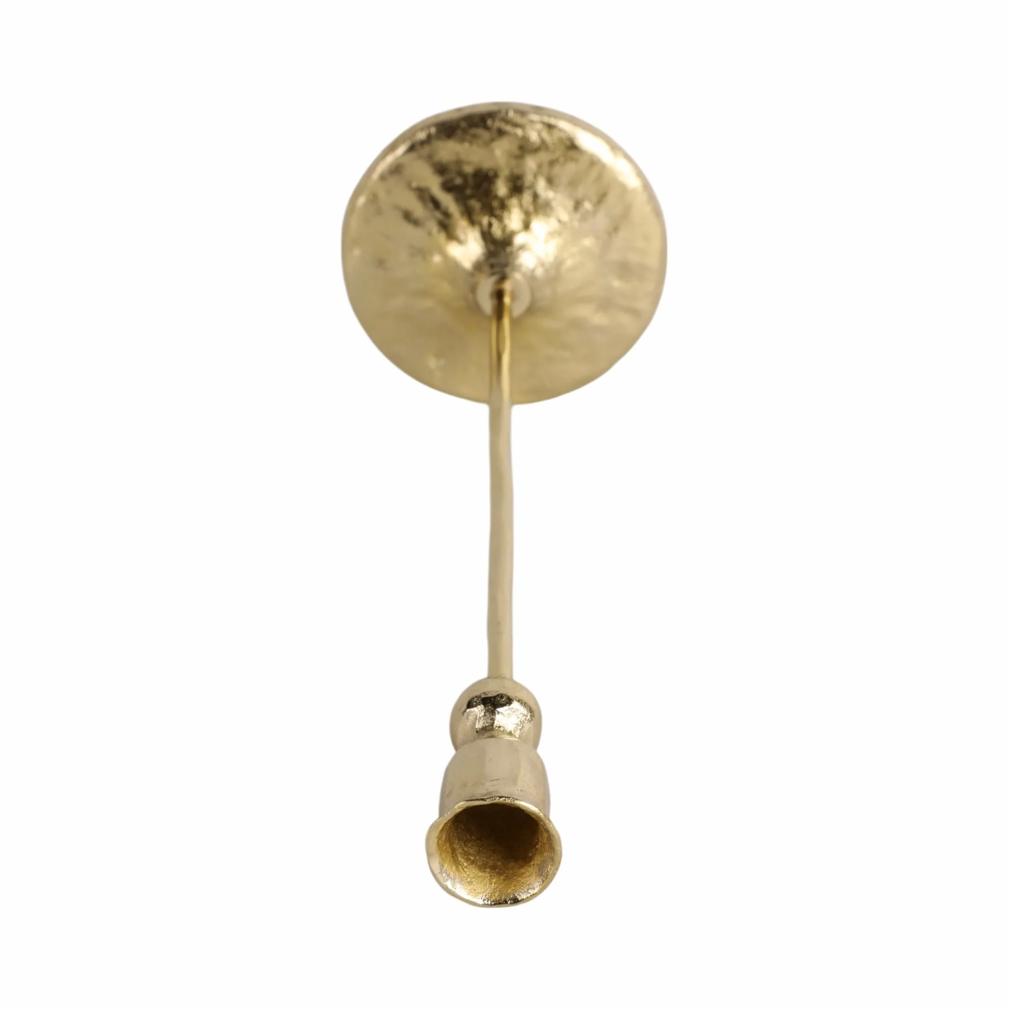 15x5" Vintage Taper Holder, Gold - Image 5