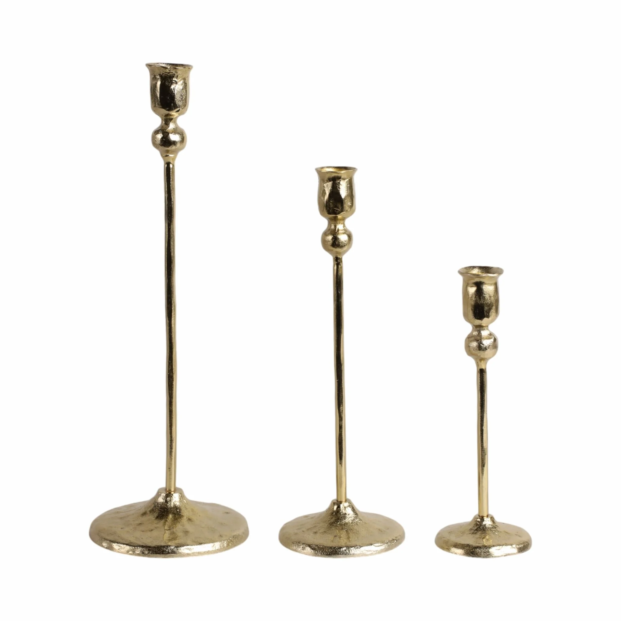 15x5" Vintage Taper Holder, Gold - Image 7