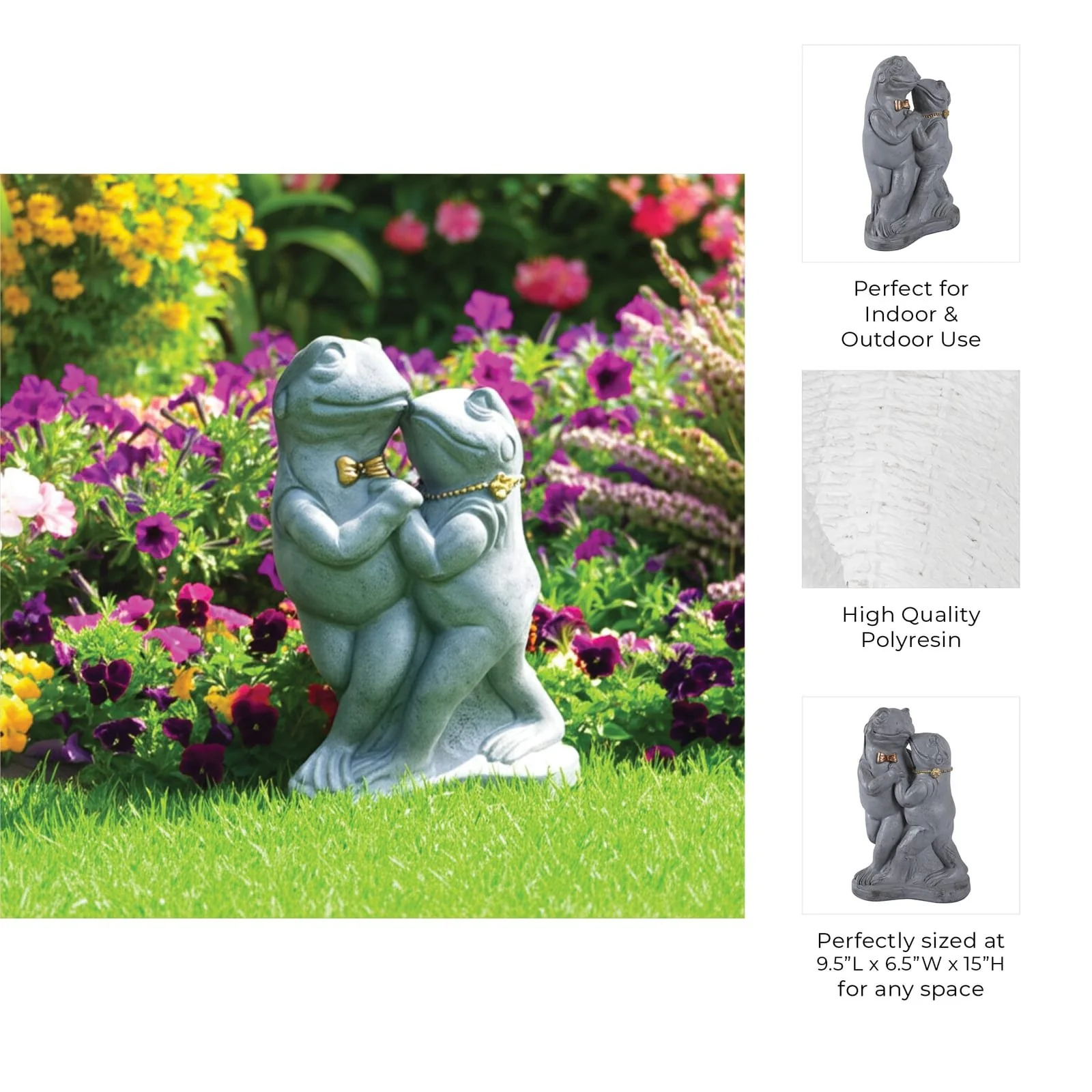 15x9" Frog Waltz, Grey - Image 9