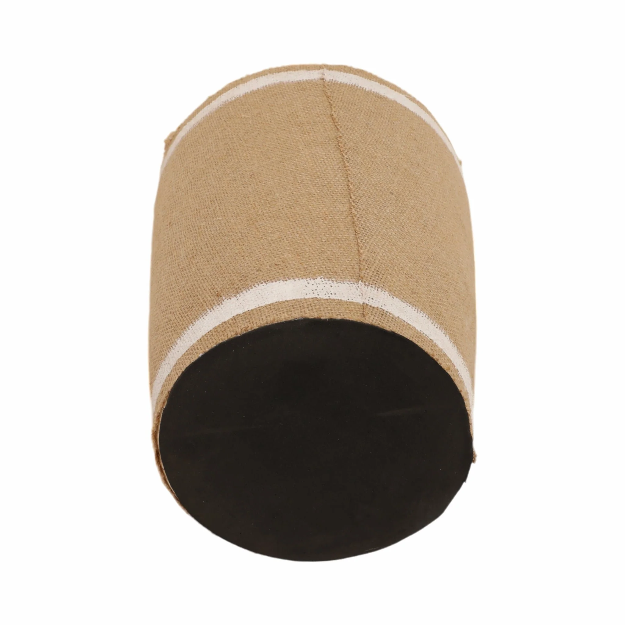 16" Burlap On Terracotta Vase, Ivory/natural - Image 8