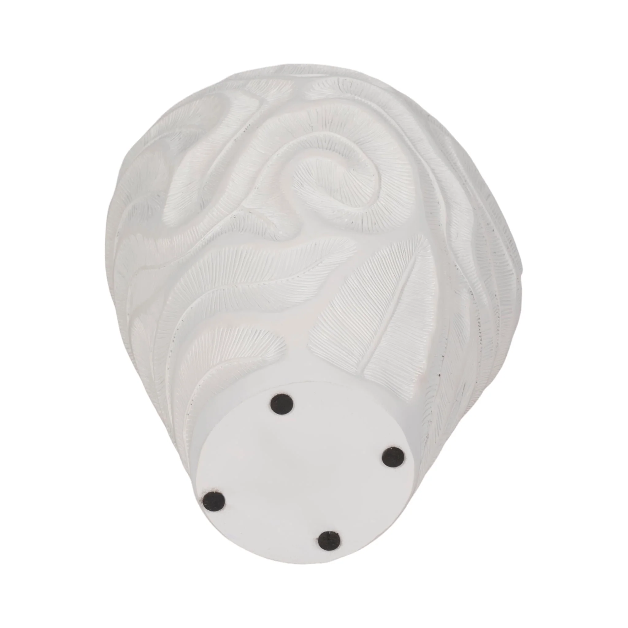 16" Coastal Coral Vase, White - Image 7