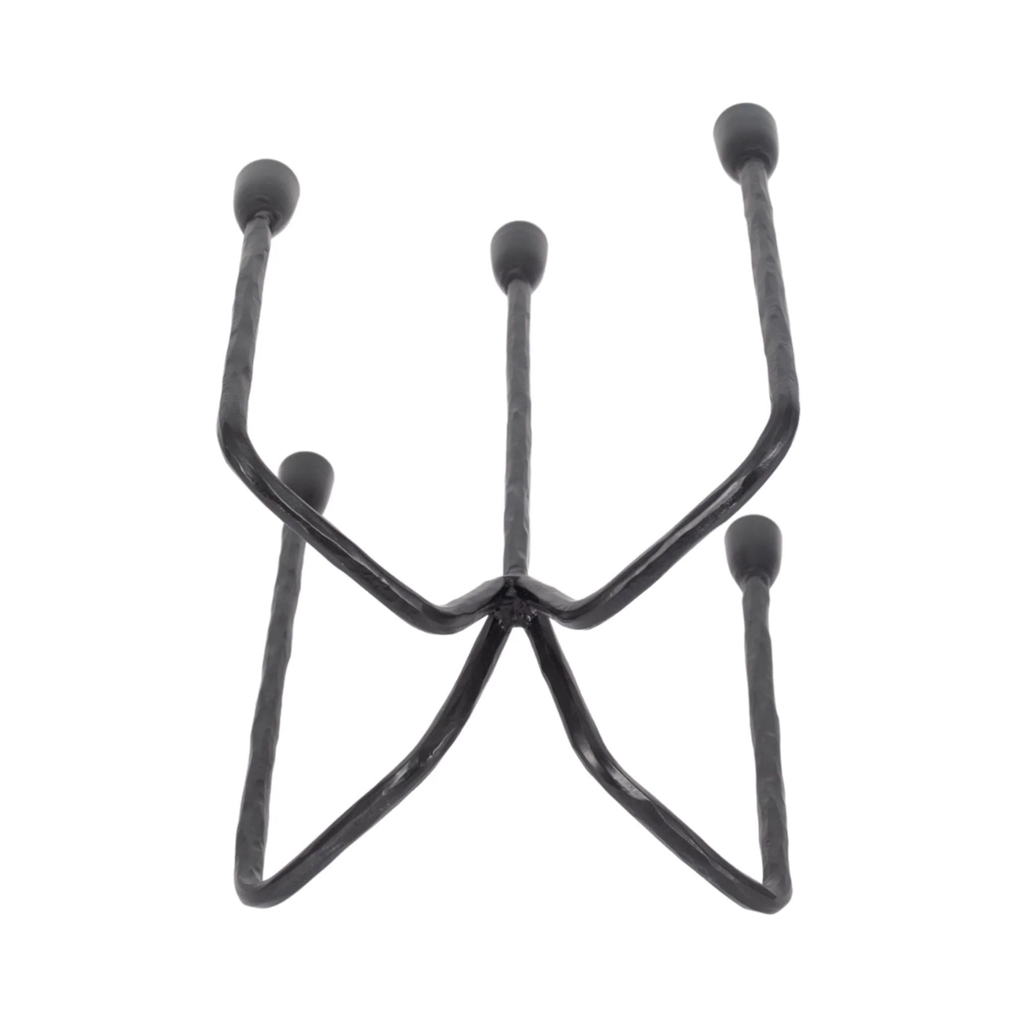 16" Forged 5-taper Candle Holder, Black - Image 7
