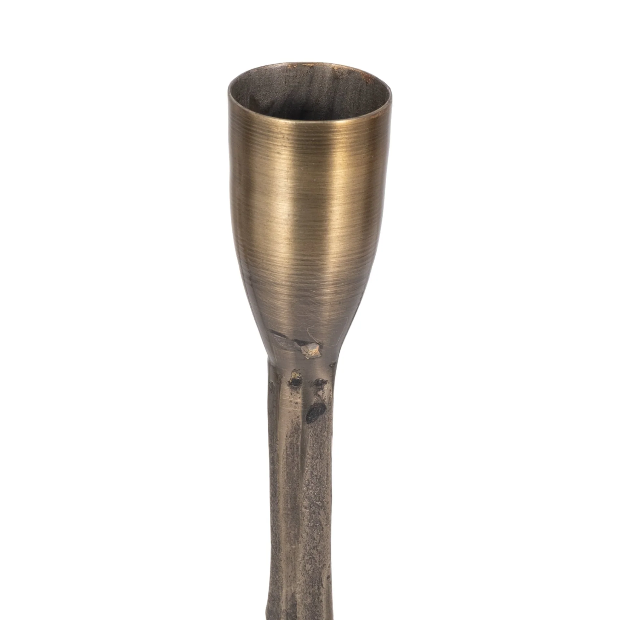 16" Forged 5-taper Candle Holder, Bronze - Image 5
