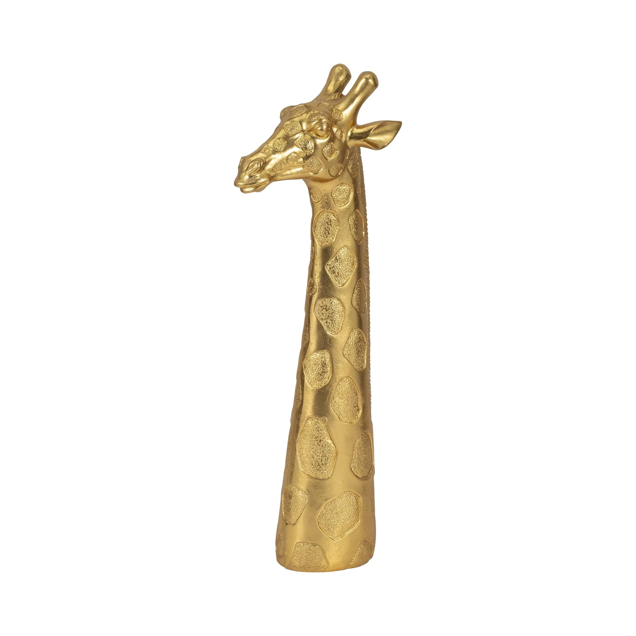 16" Giraffe Head Tabletop Decor, Gold - Image 2