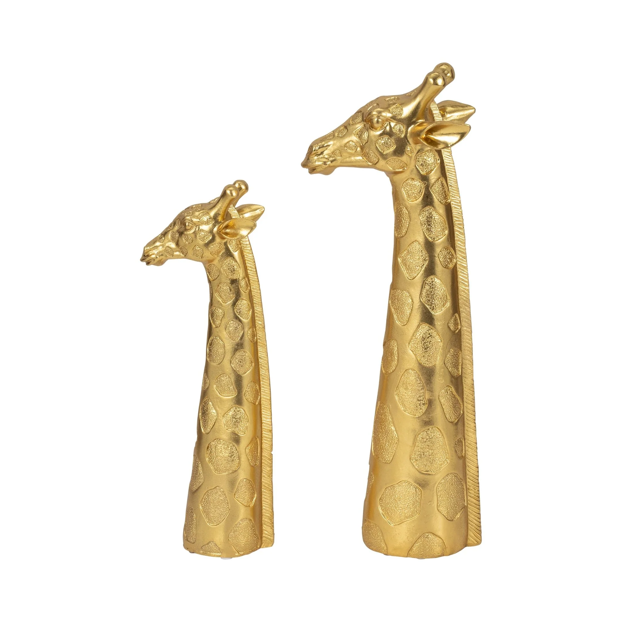 16" Giraffe Head Tabletop Decor, Gold - Image 8