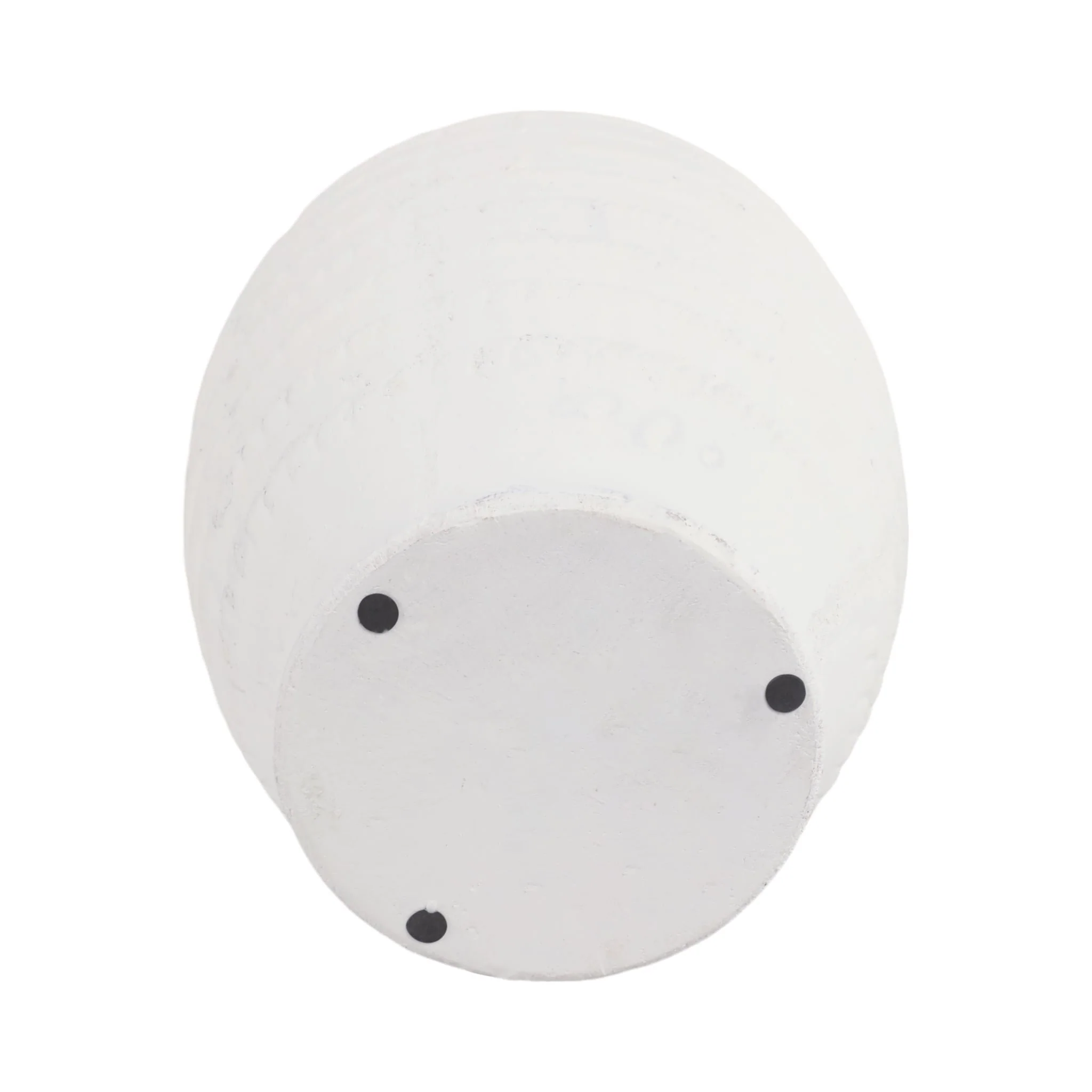 16" Rope Ribbed Vase, White - Image 6