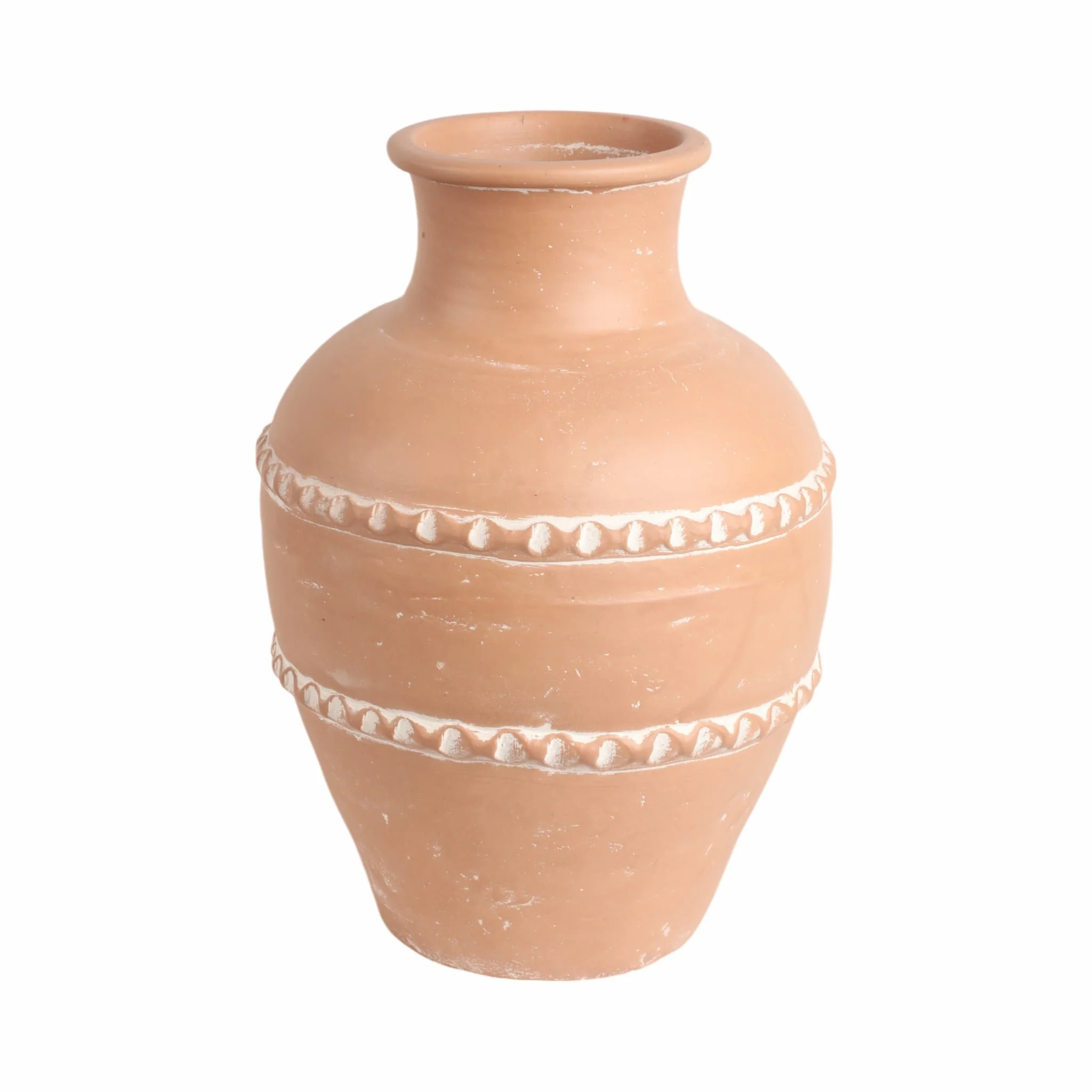 16" Traditional Terracotta Vase, Terracotta - Image 4