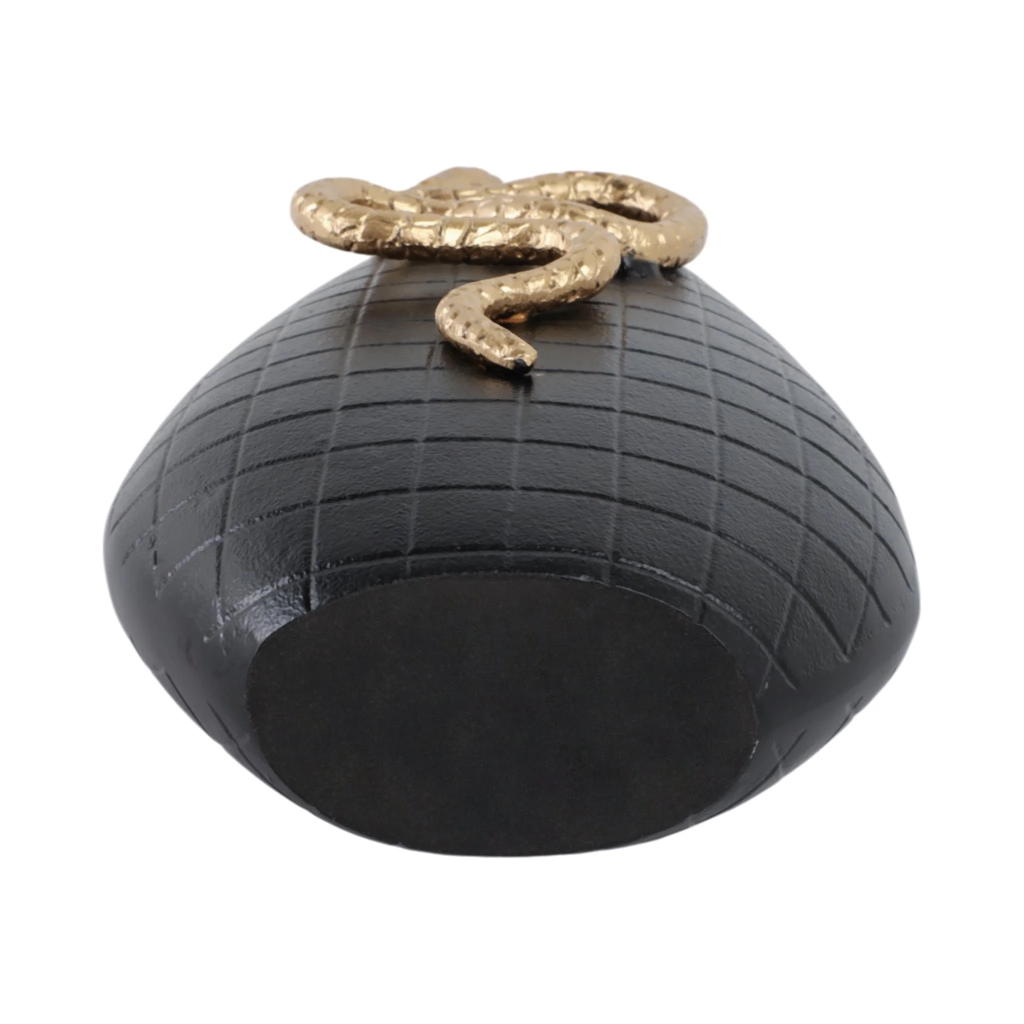 16x10" Curved Snake On Vase, Black/gold - Image 7