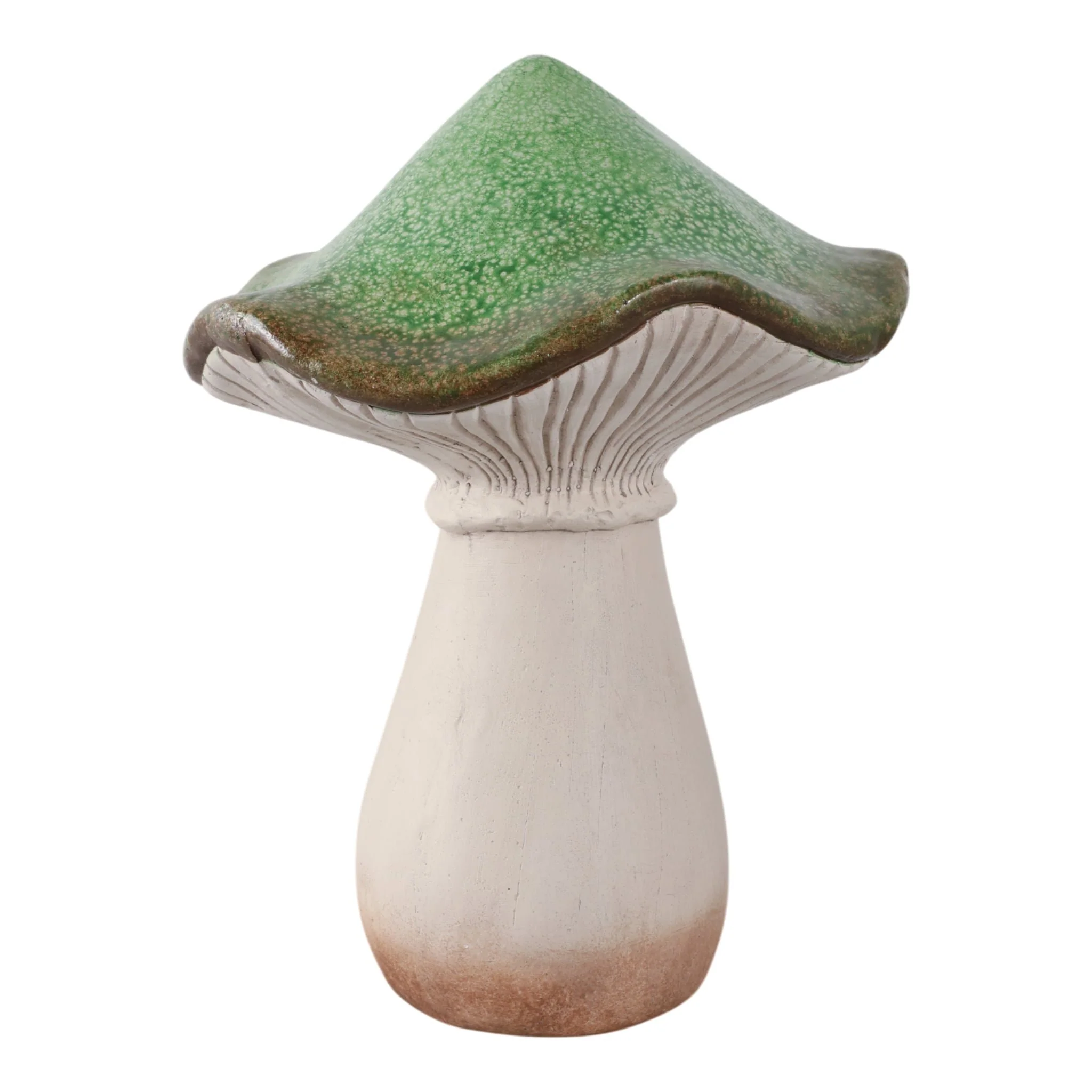 16x12" Garden Mushroom, Green/grey - Image 2