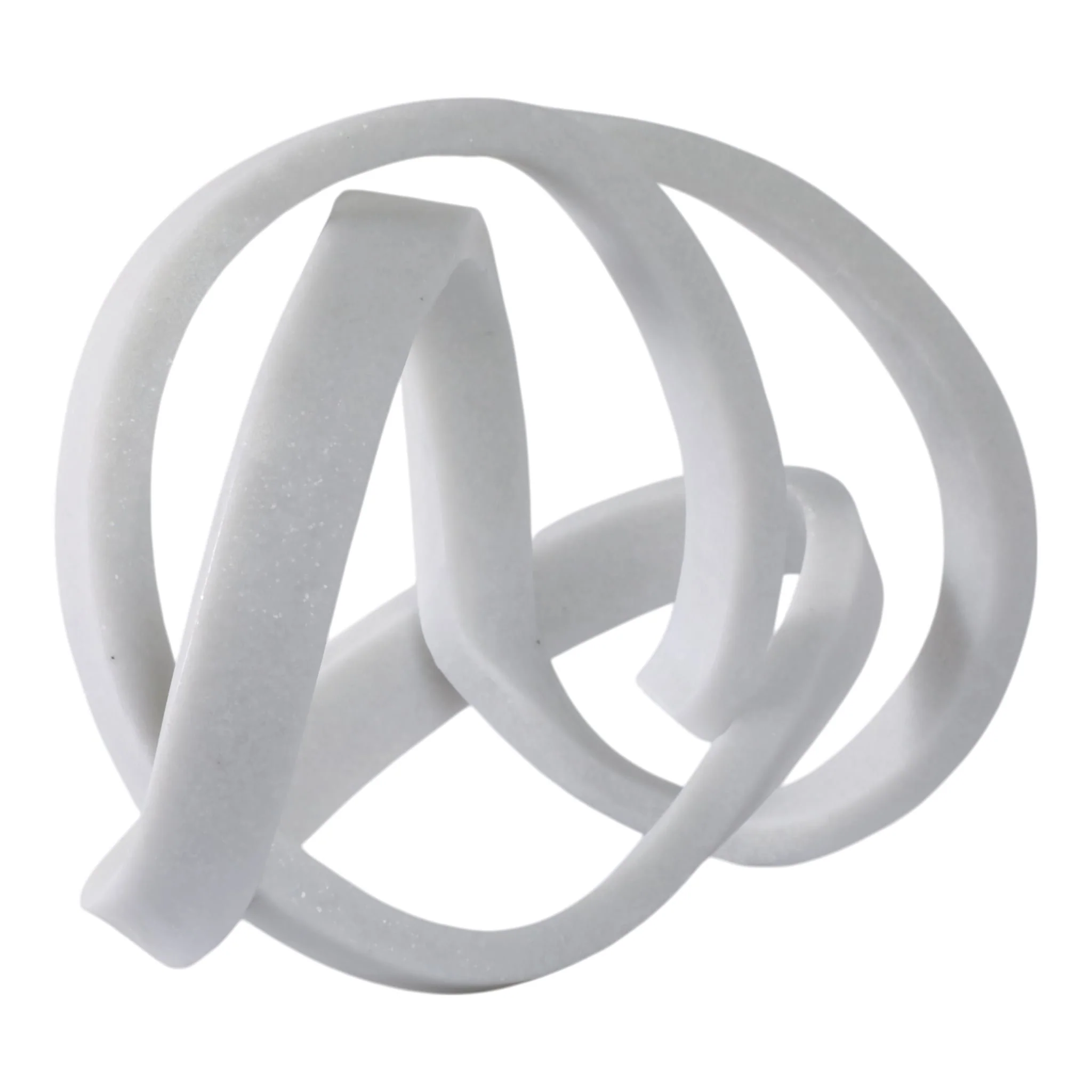 16x12" Resin Knot Object, White - Image 2