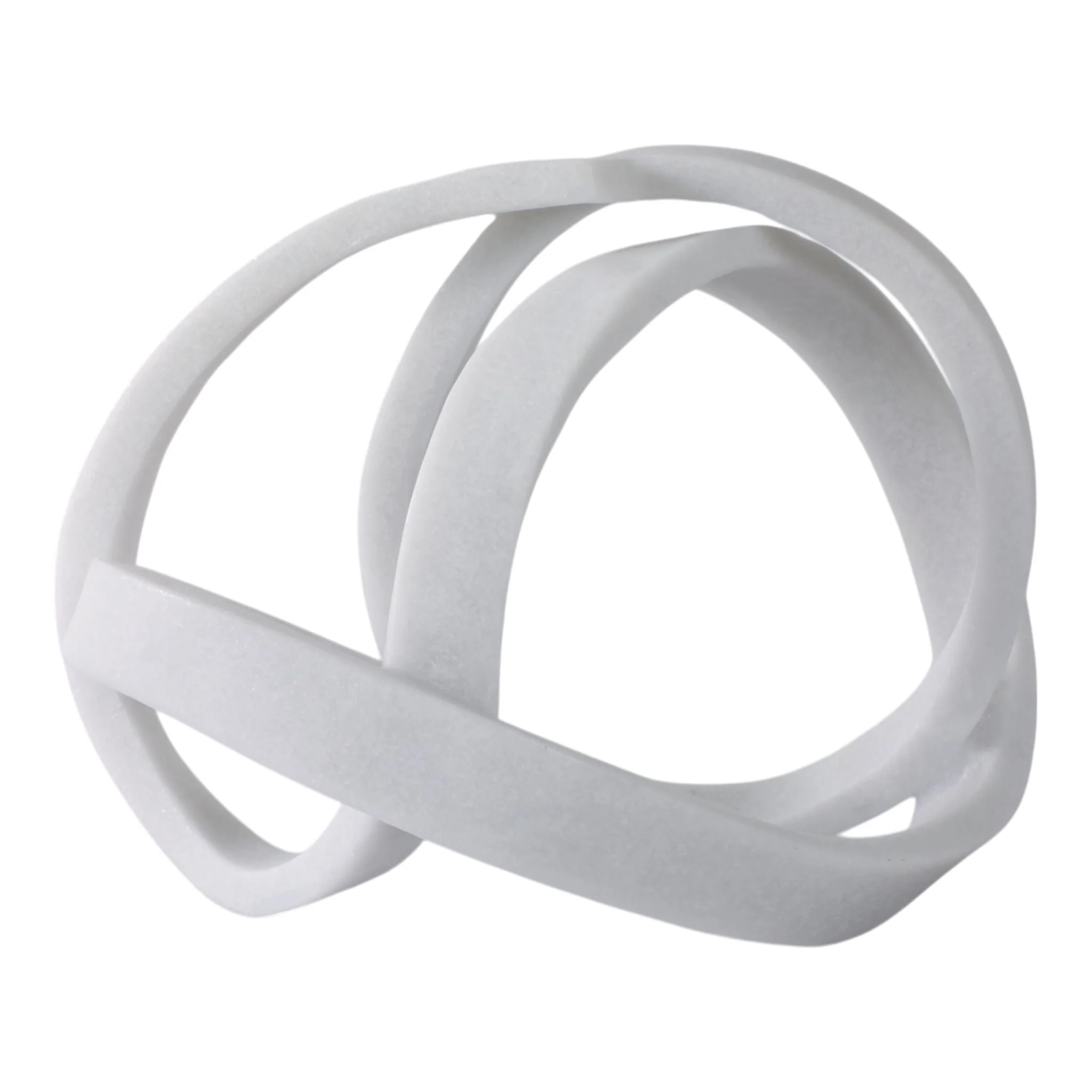16x12" Resin Knot Object, White - Image 4