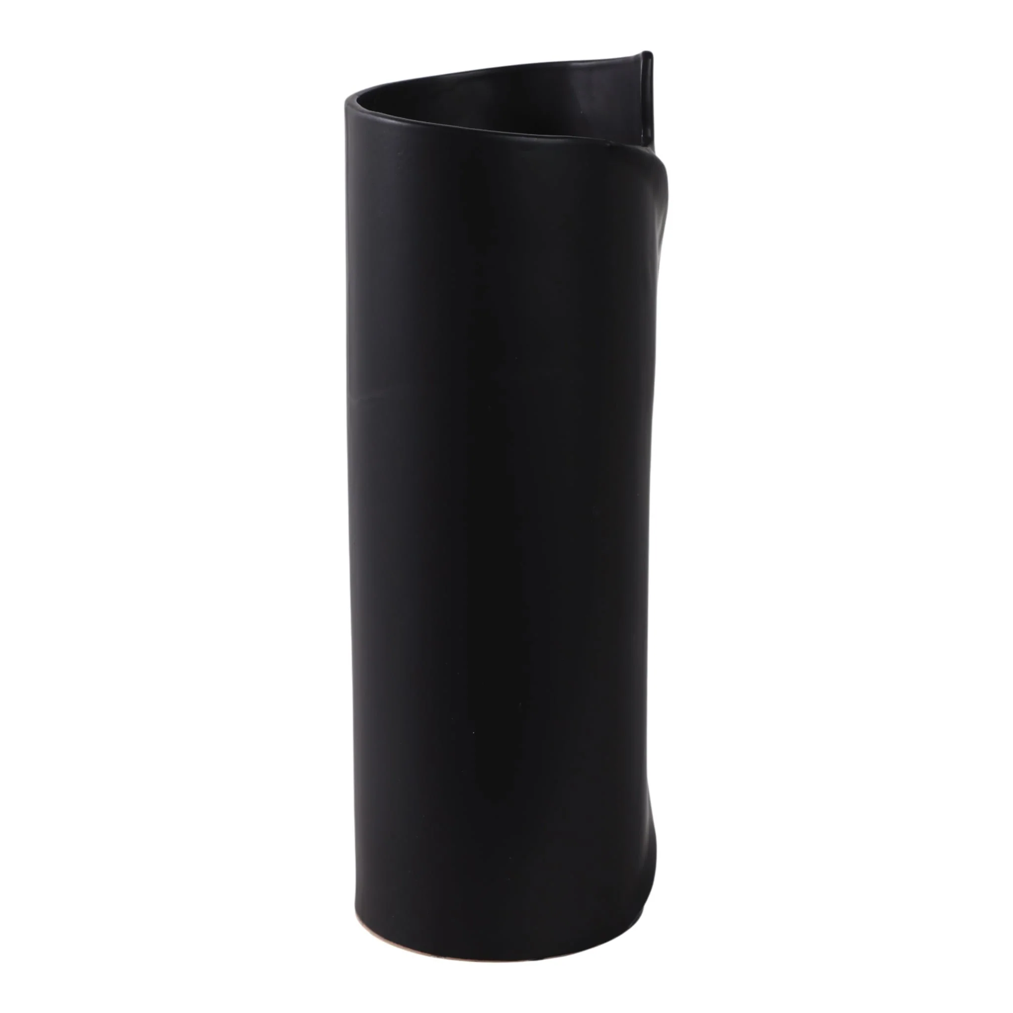 16x7" Wrap Around Vase, Black - Image 3