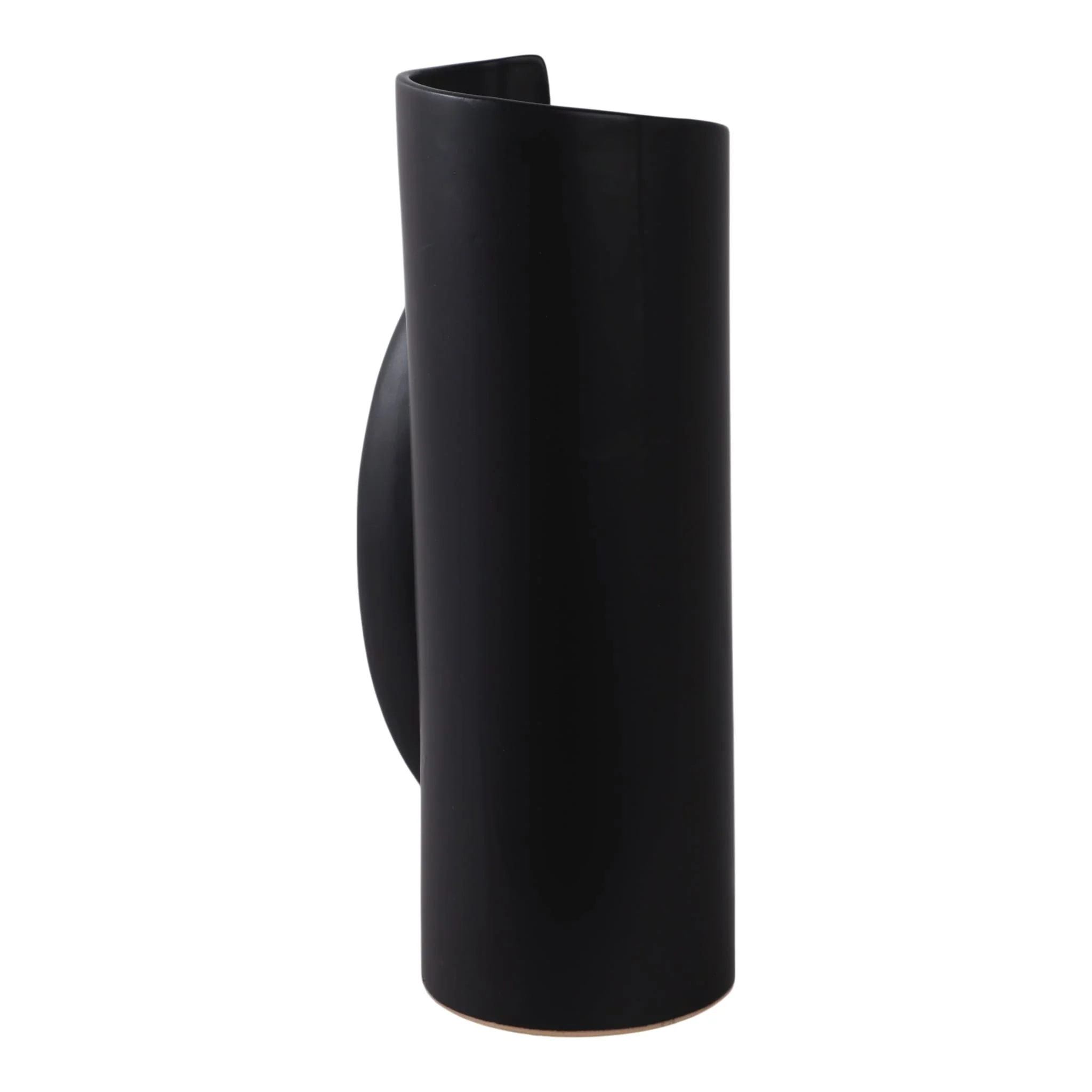16x7" Wrap Around Vase, Black - Image 4