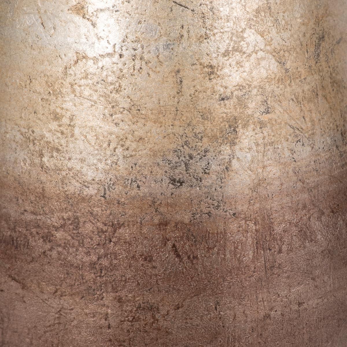 17" Curved Glass Vase Metallic Ombre Finish, Multi - Image 4