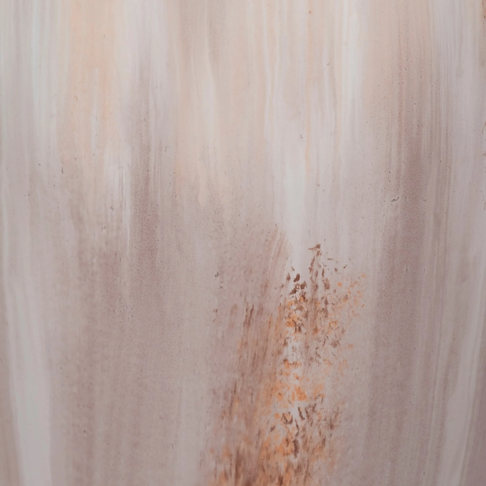 17" Curved Glass Vase Opal Finish, Ivory Multi - Image 4