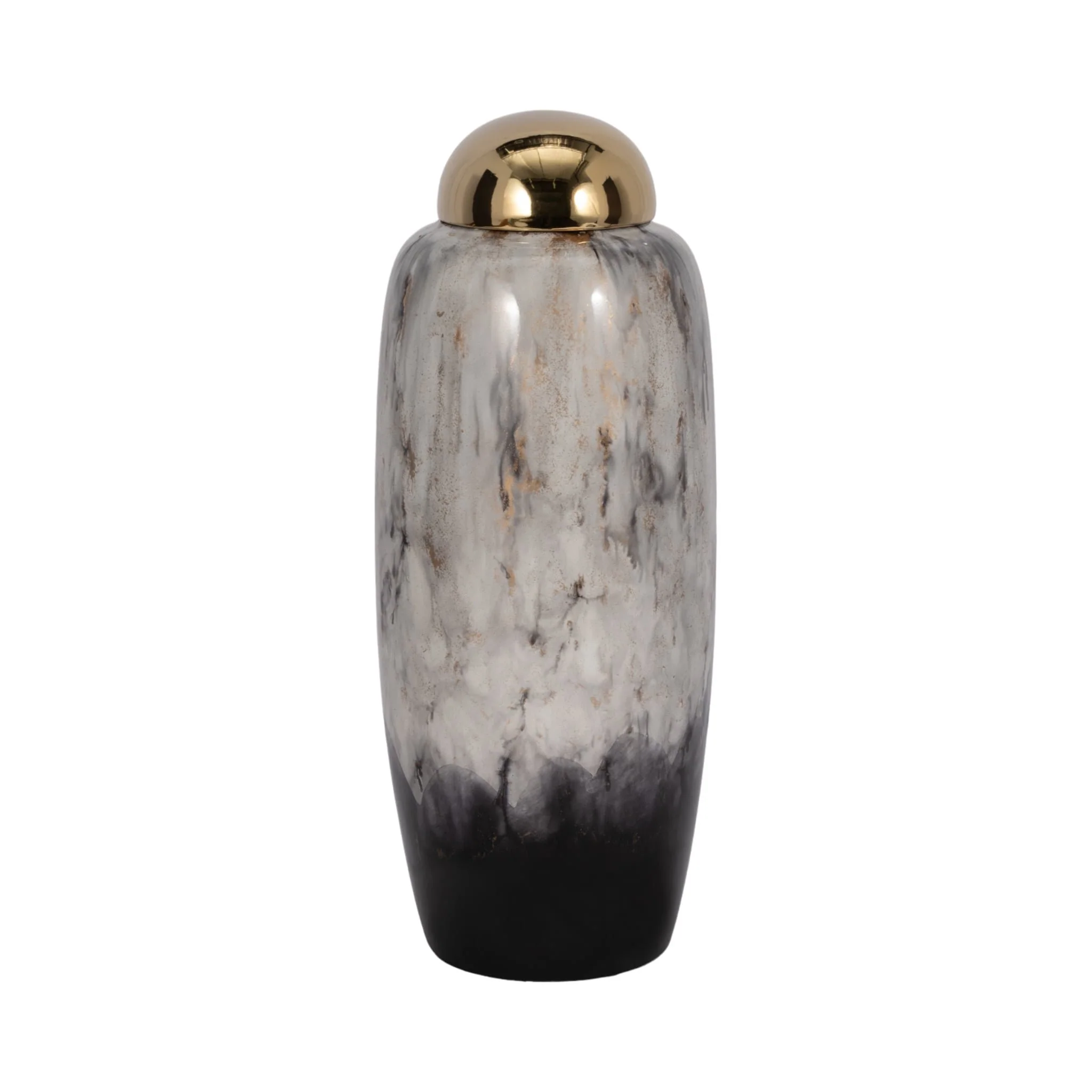 17"h Urn W/ Gold Lid, Multi - Image 3