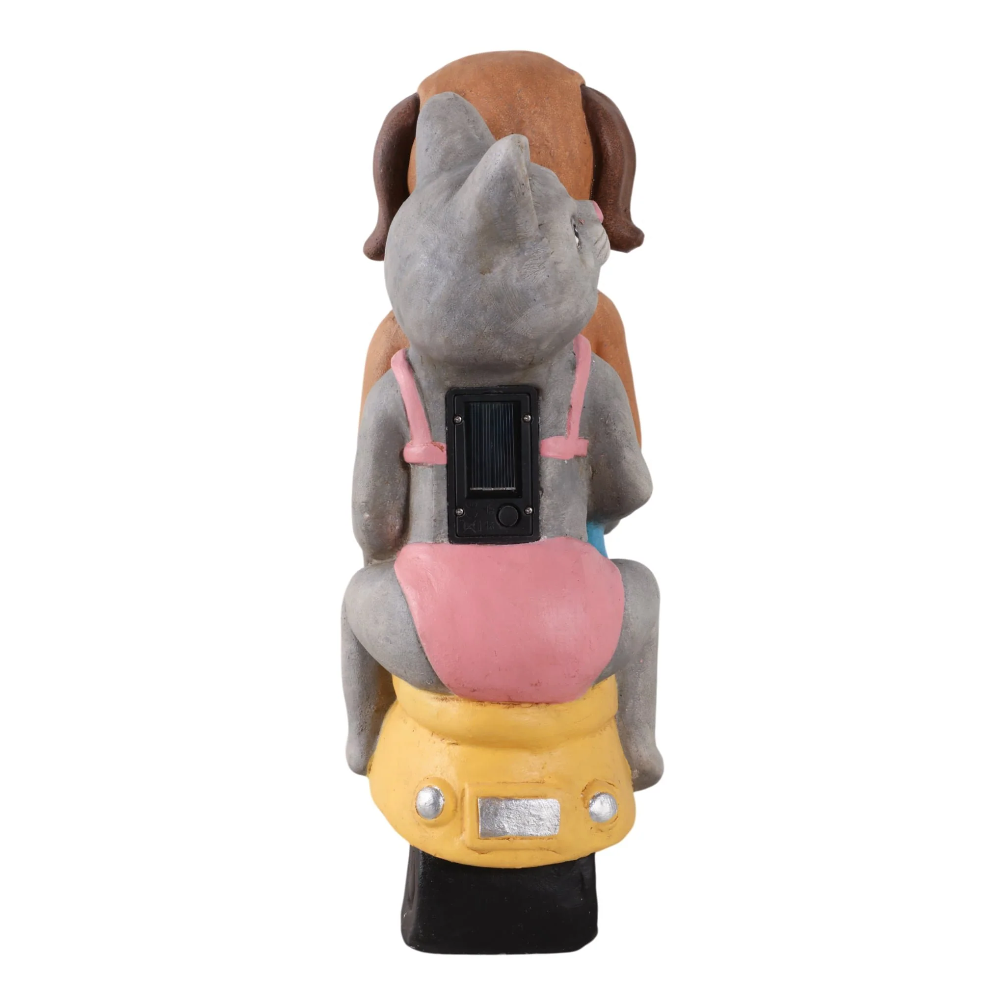 17x14" Dog & Cat On Solar Scooter, Multi - Image 5