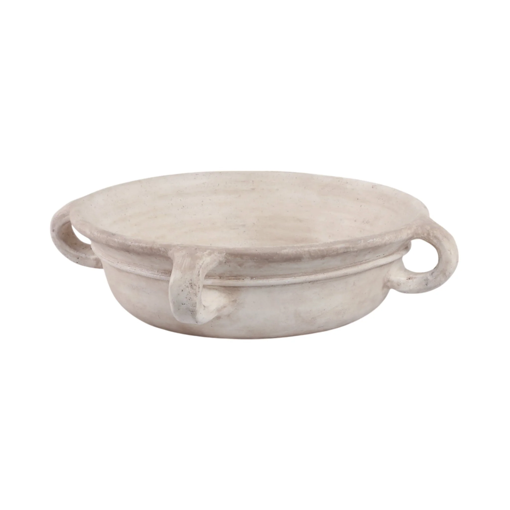 18" Bowl With Handles, Antique White - Image 2