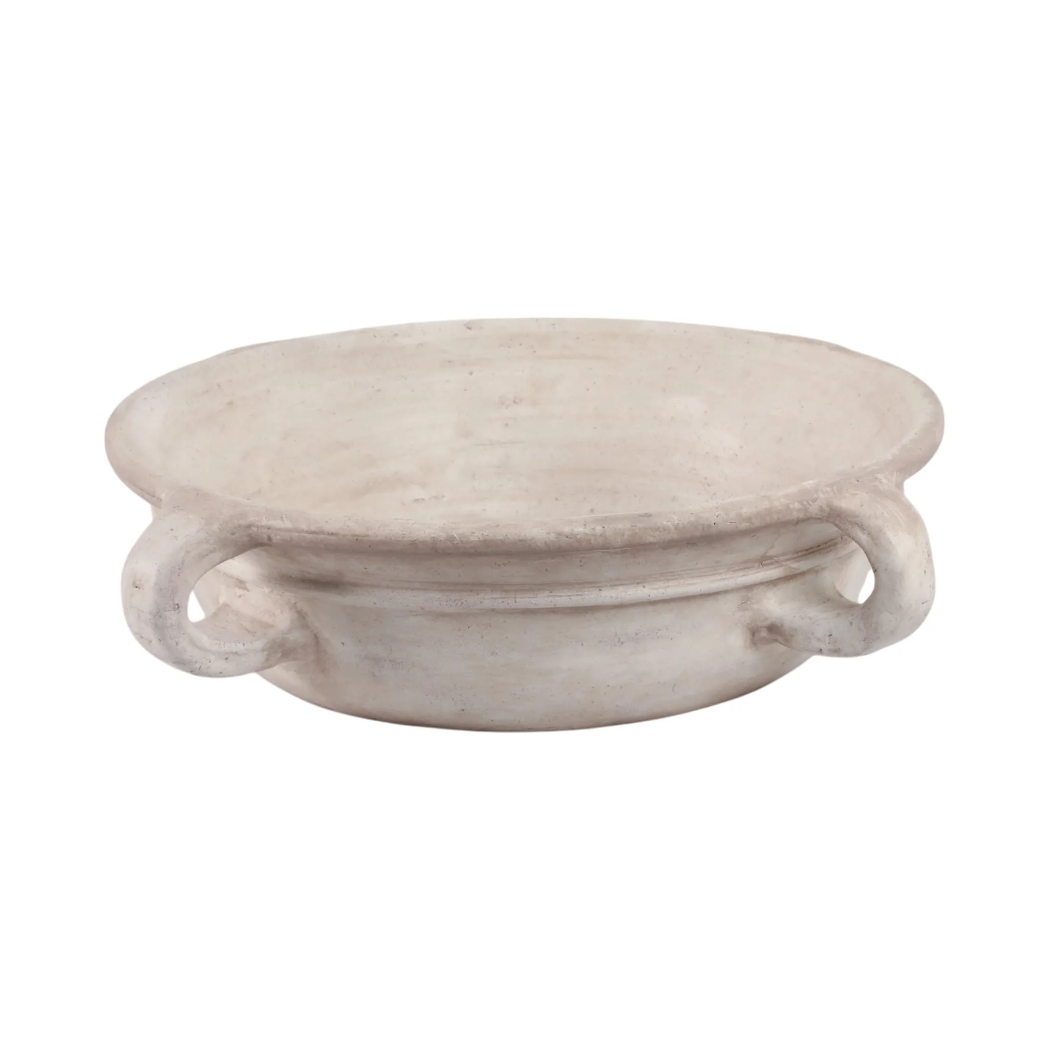 18" Bowl With Handles, Antique White - Image 3