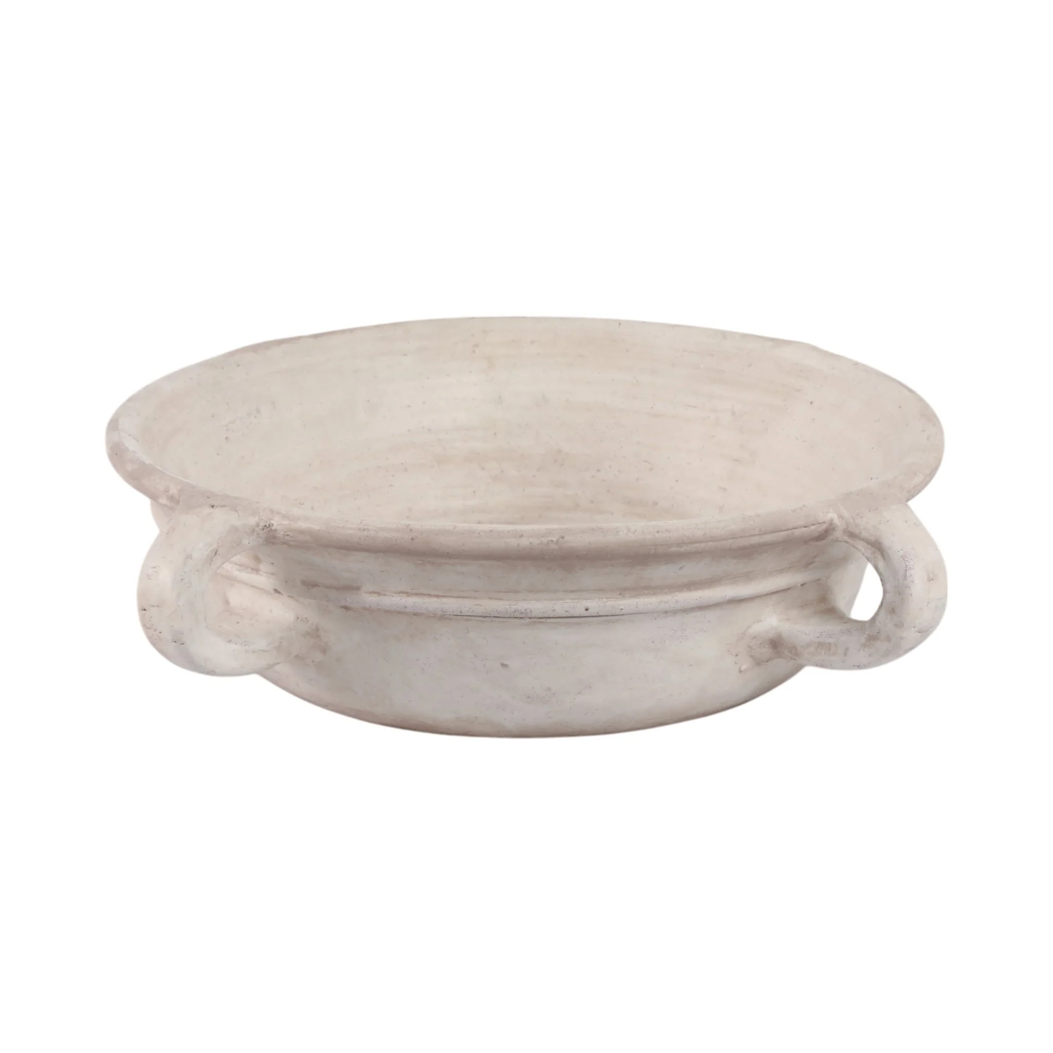 18" Bowl With Handles, Antique White - Image 4