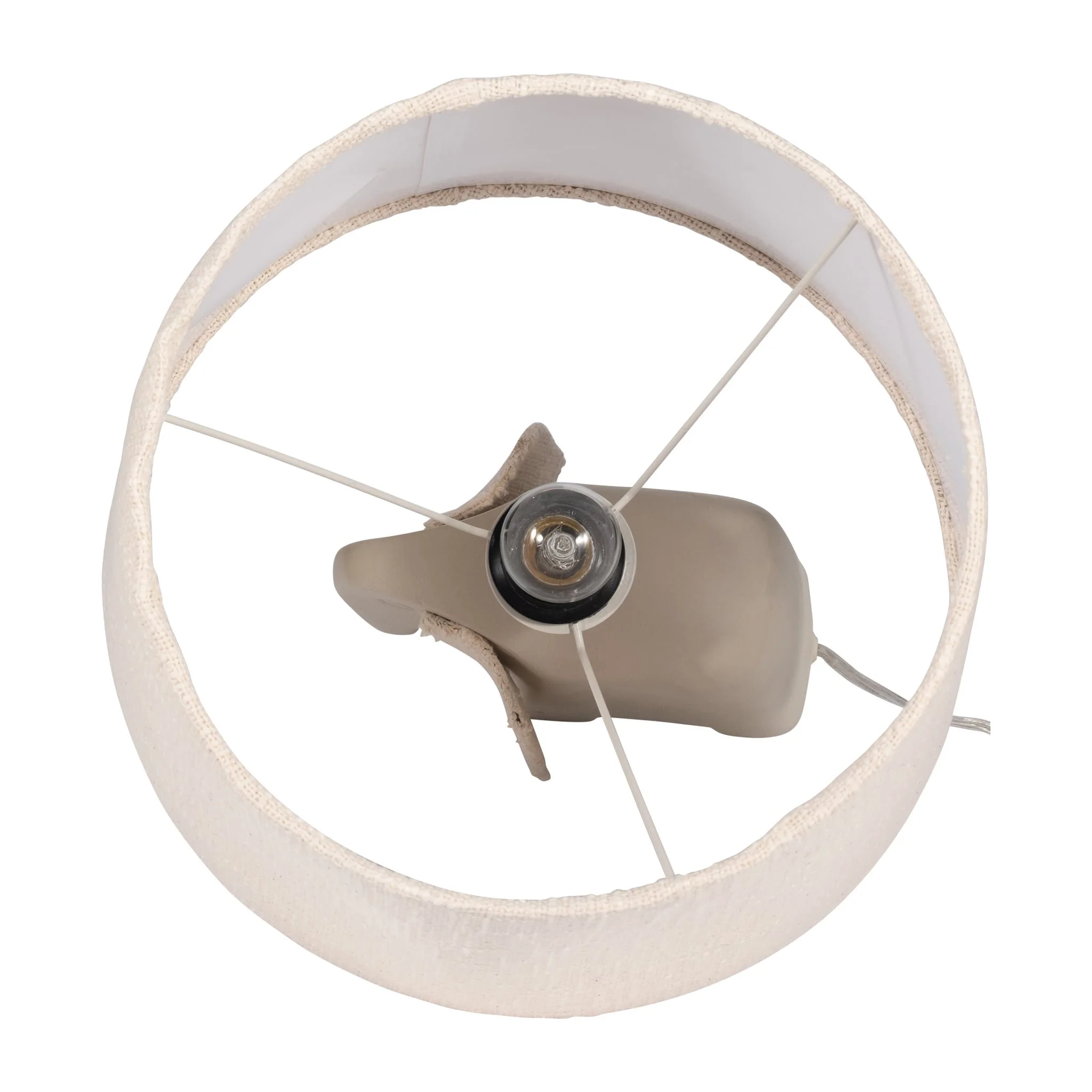 18" Ecomix Elephant Lamp, Beige - Image 7
