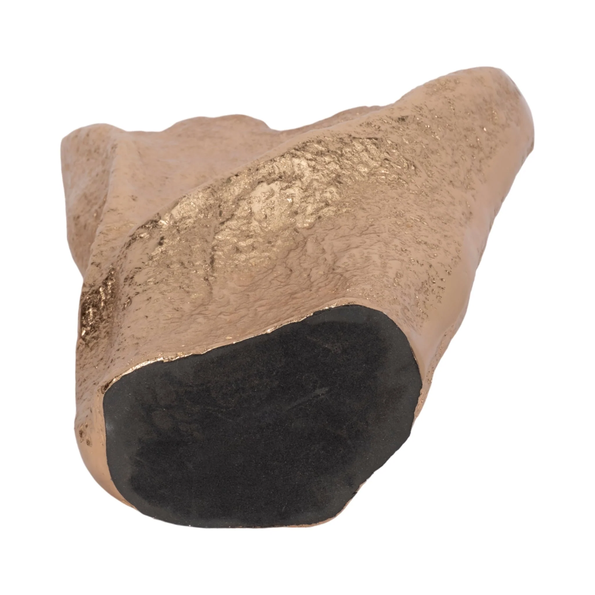 18" Organic Edge Metal Vase, Champagne - Image 7