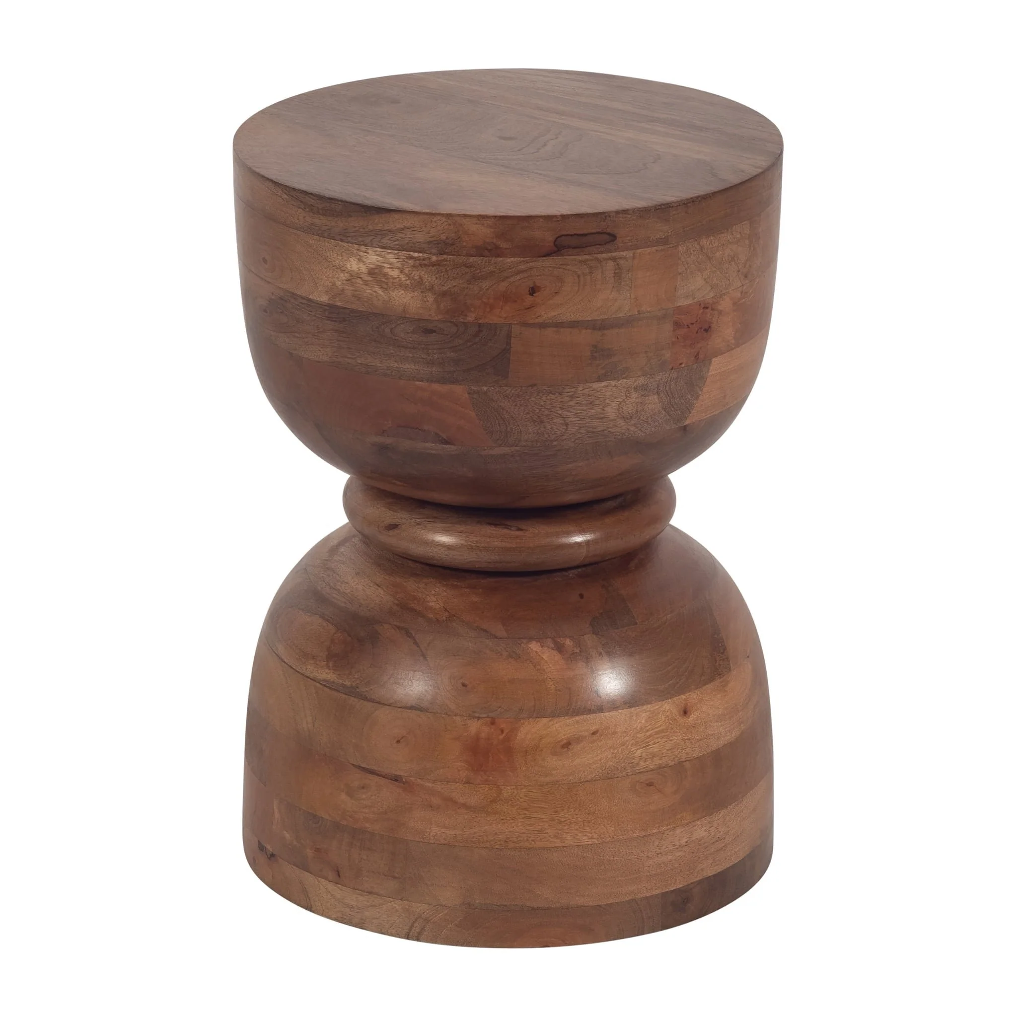 18" Polished Mango Wood Accent Table - Image 2