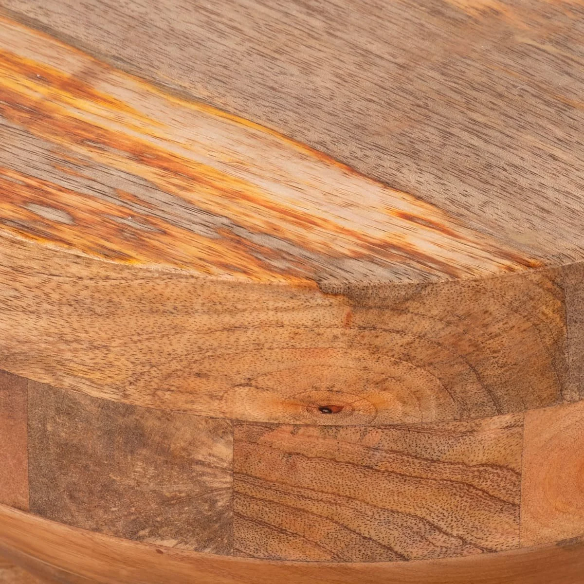 18" Wood Accordion Accent Table, Natural - Image 4