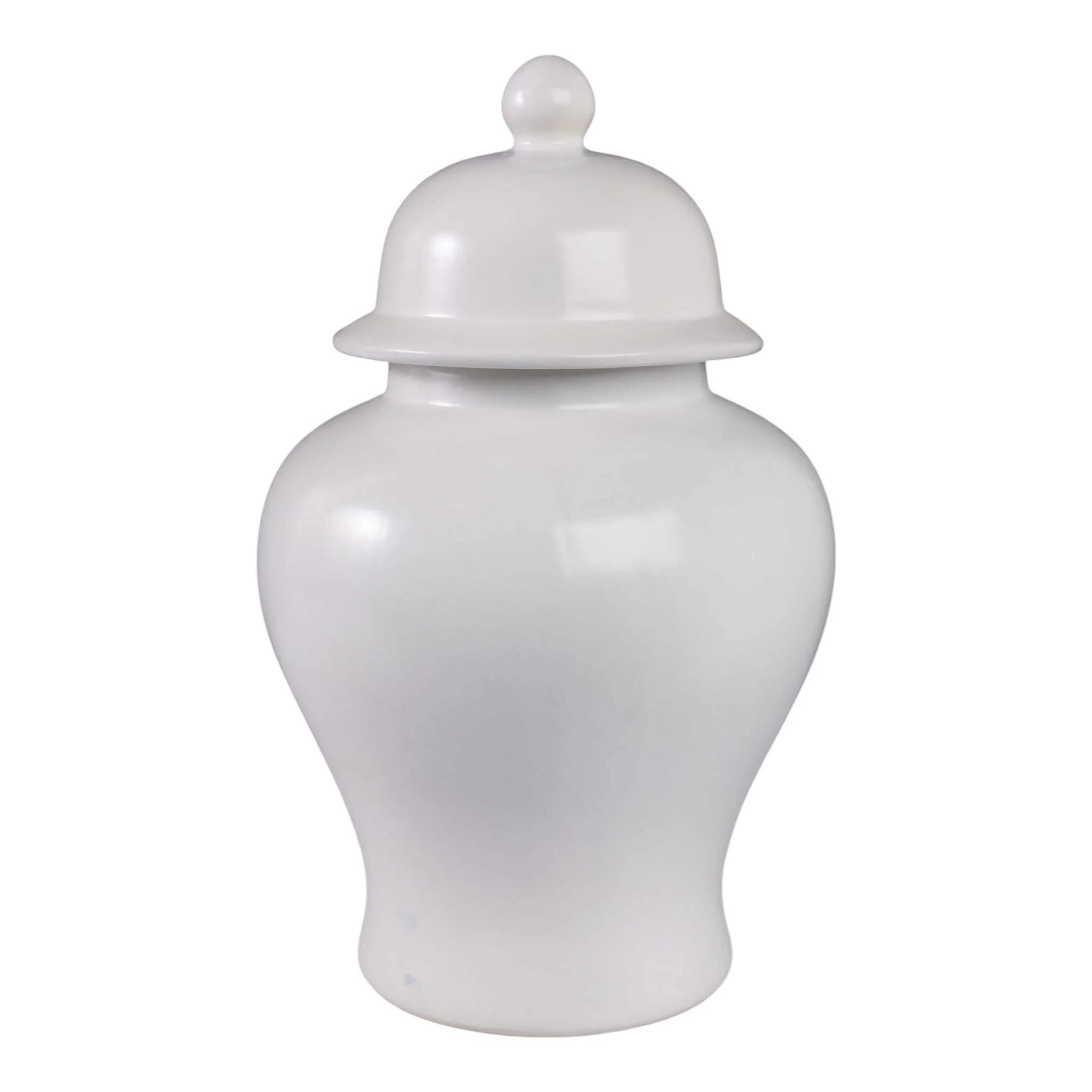 18"h Temple Jar, Matte White - Image 3