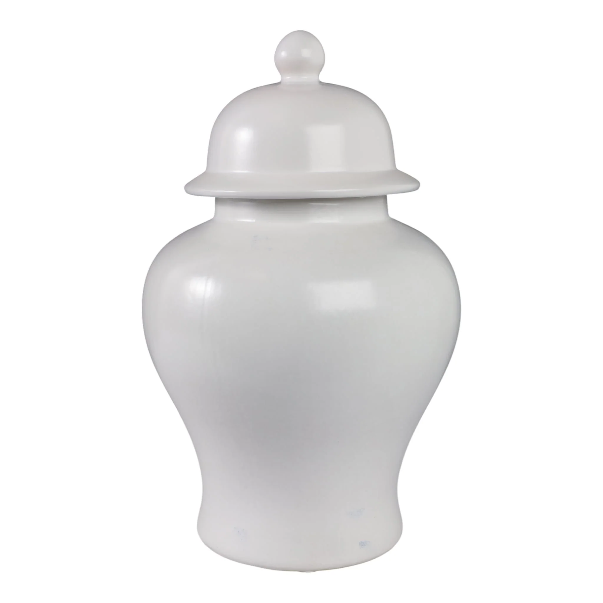 18"h Temple Jar, Matte White - Image 4
