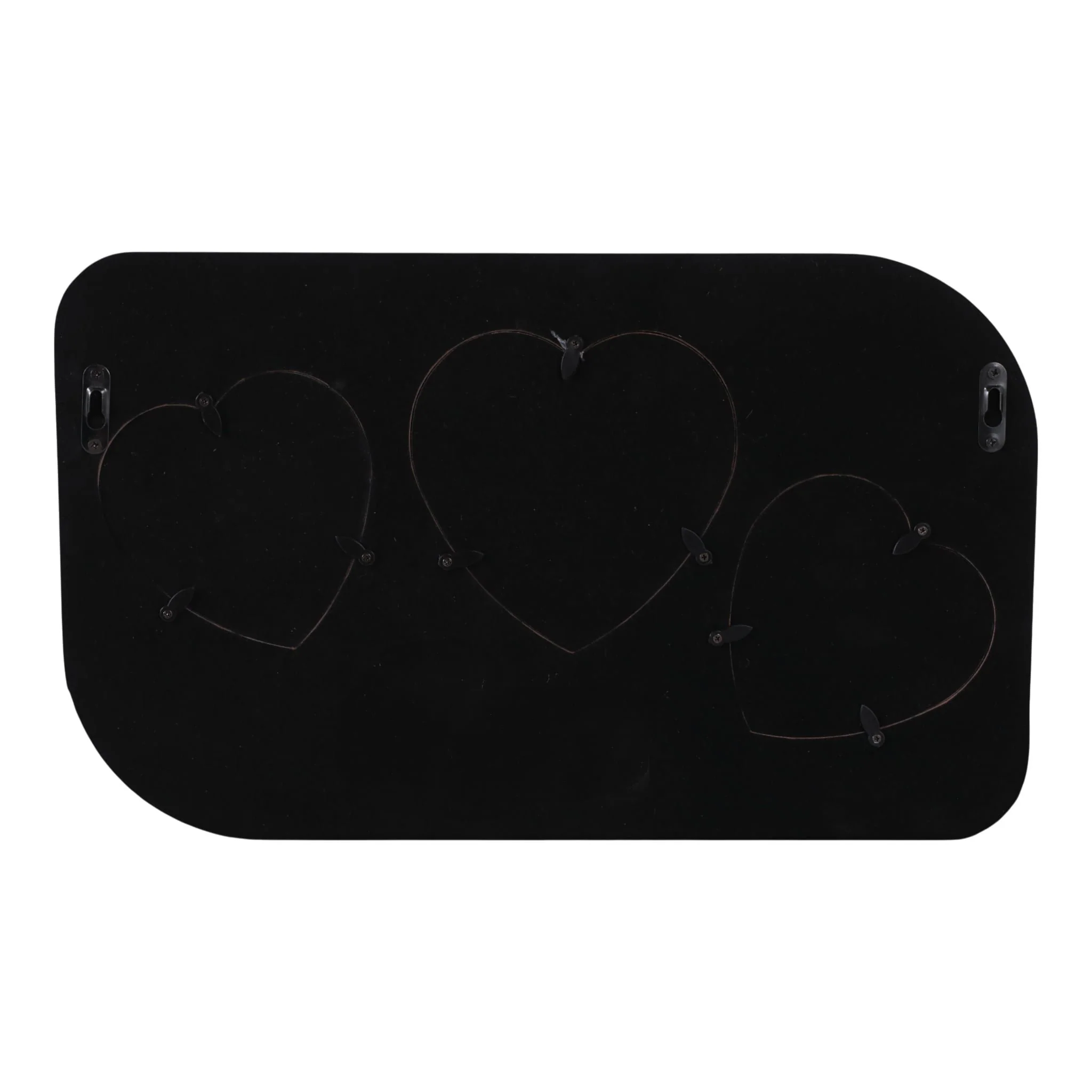 18x11" 3 Hearts Collage Photo Frame, Lilac - Image 4
