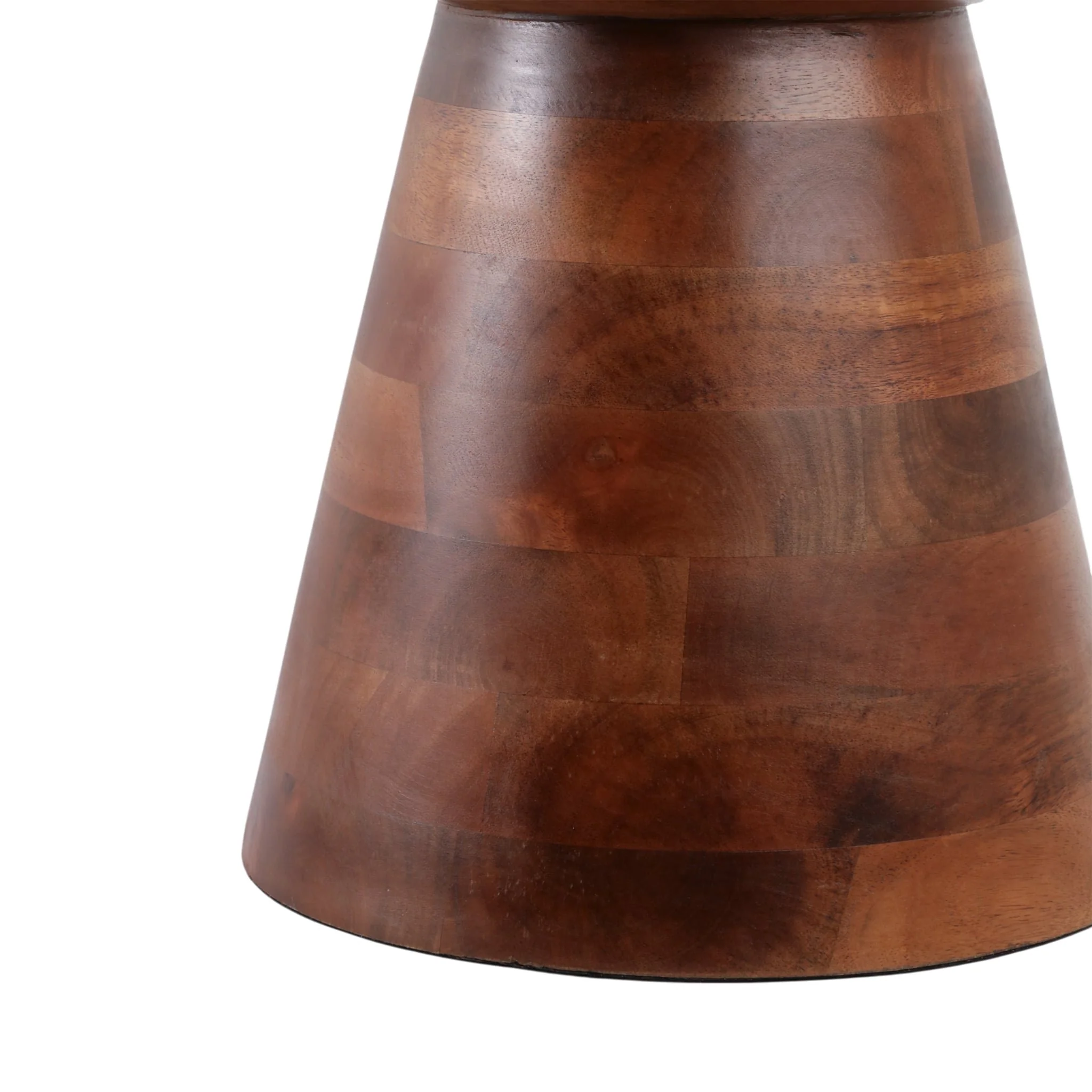18x13" Hourglass Marble Top Accent Table, Grn/brwn - Image 5