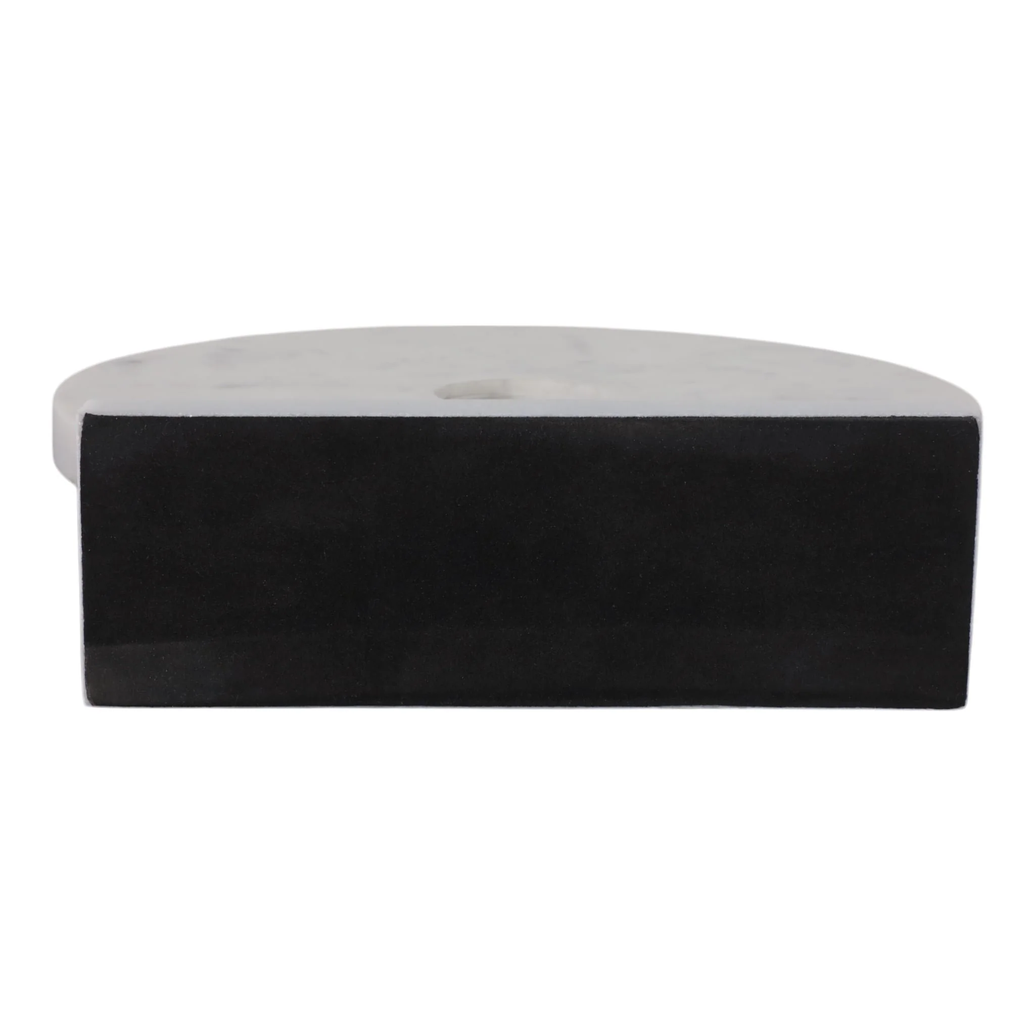 18x16" Marble Disc On Stand, White - Image 7