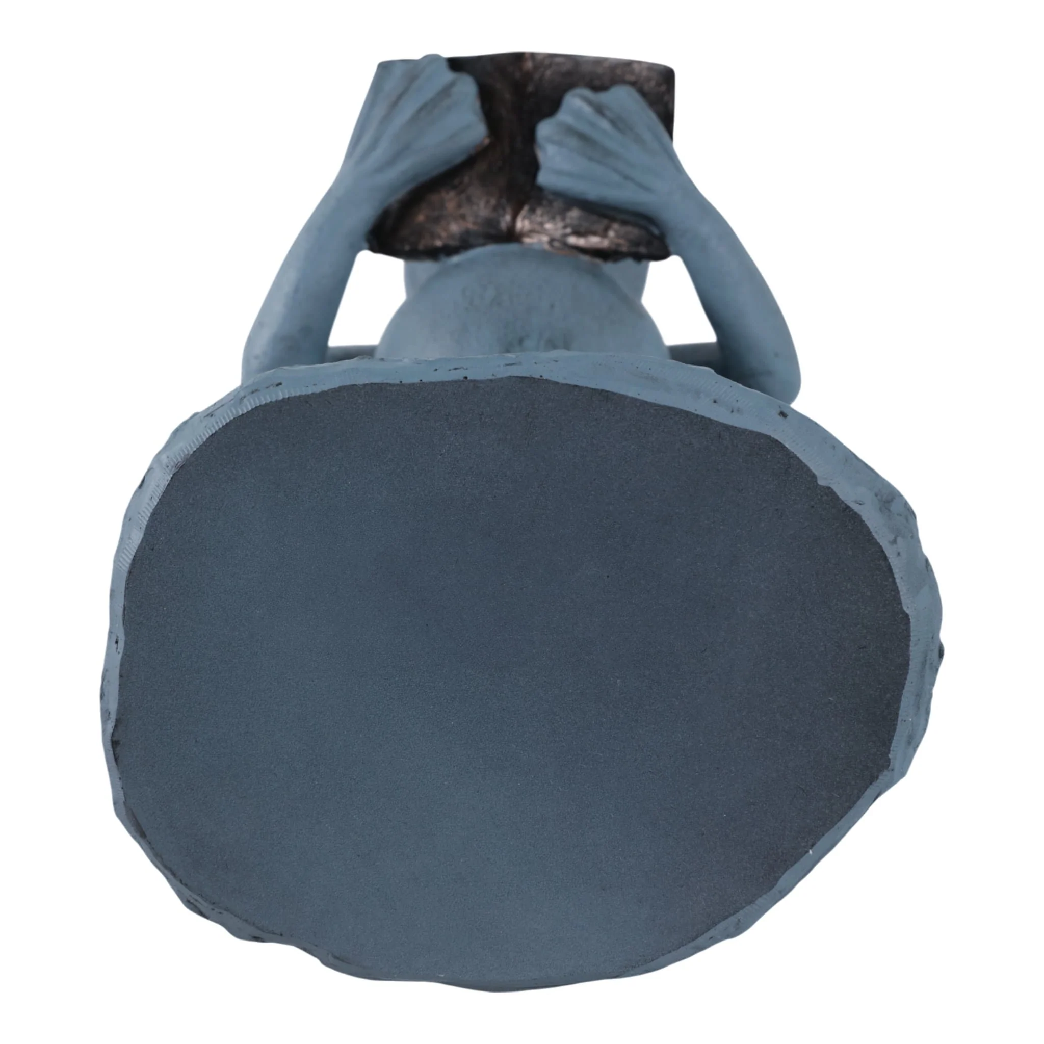18x7" Standing Frog Reading A Book, Grey - Image 7