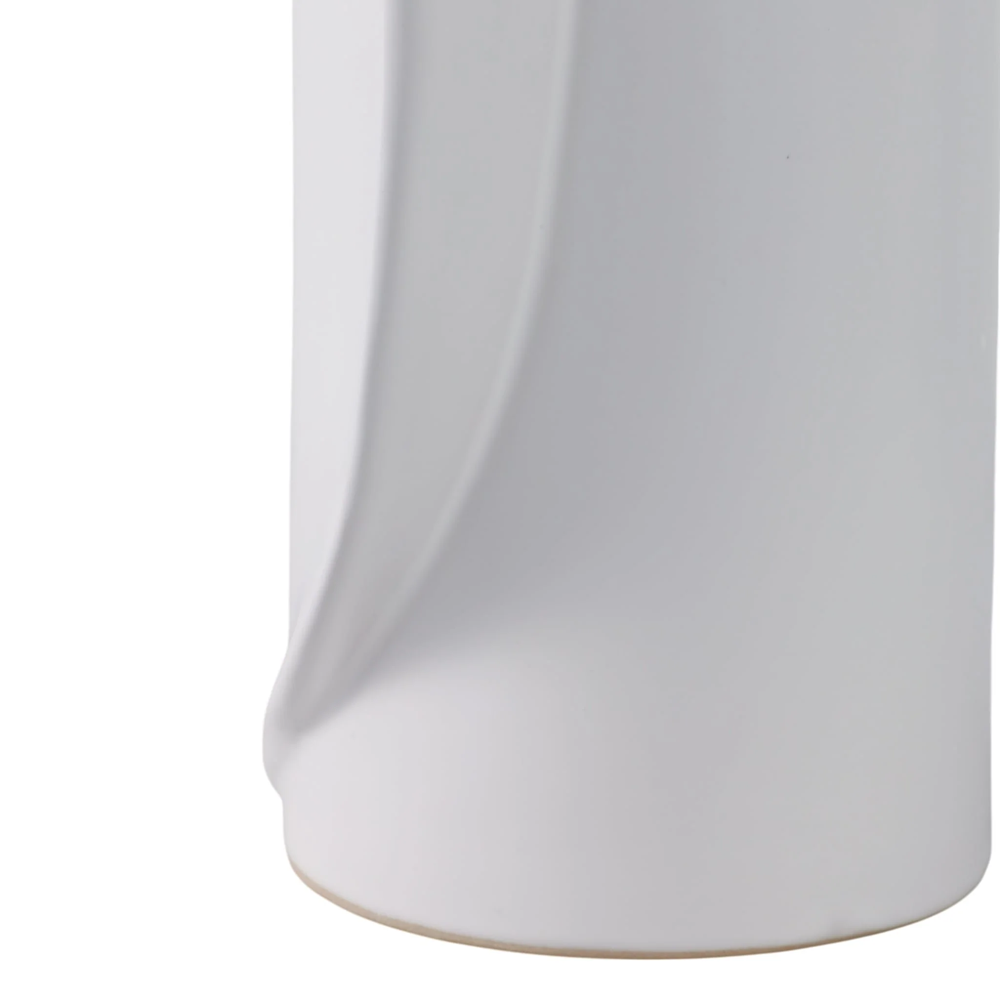 18x7" Wrap Around Vase, White - Image 5