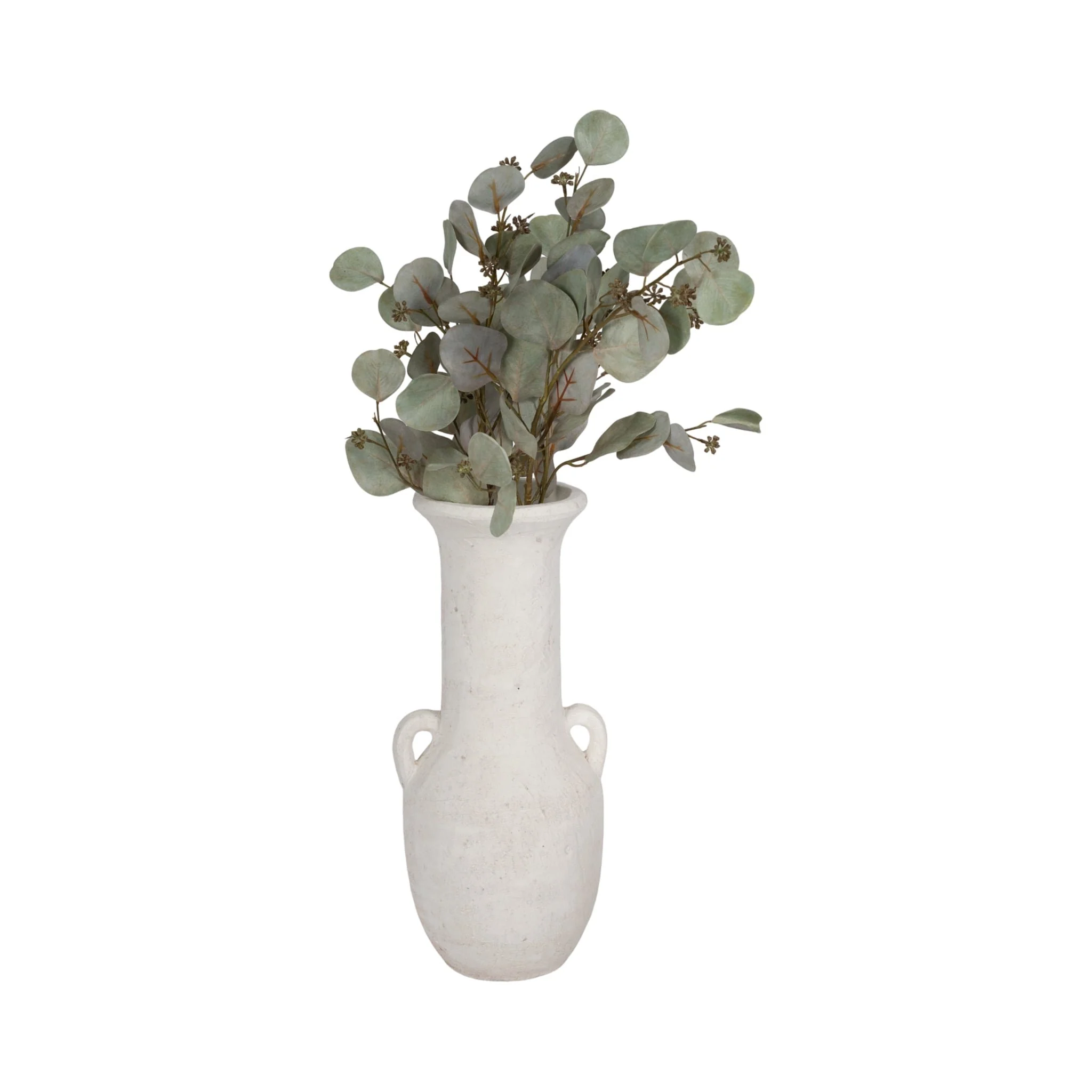 19" Nomad Vase Rough Finish, White - Image 2
