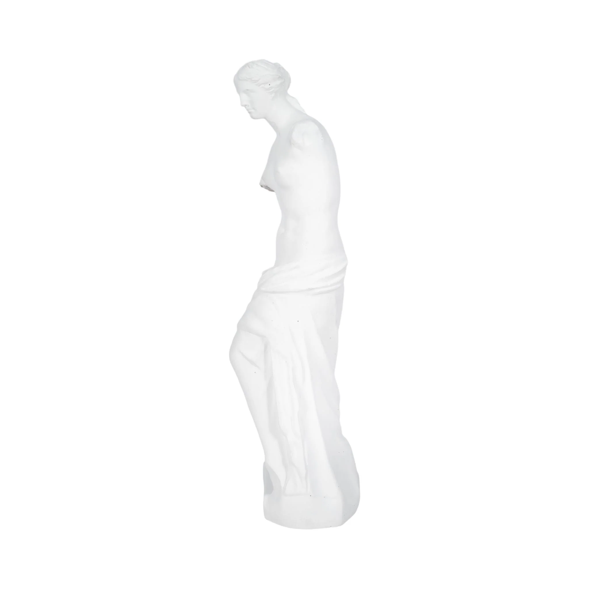 19" Roman Goddess Statue, White - Image 5