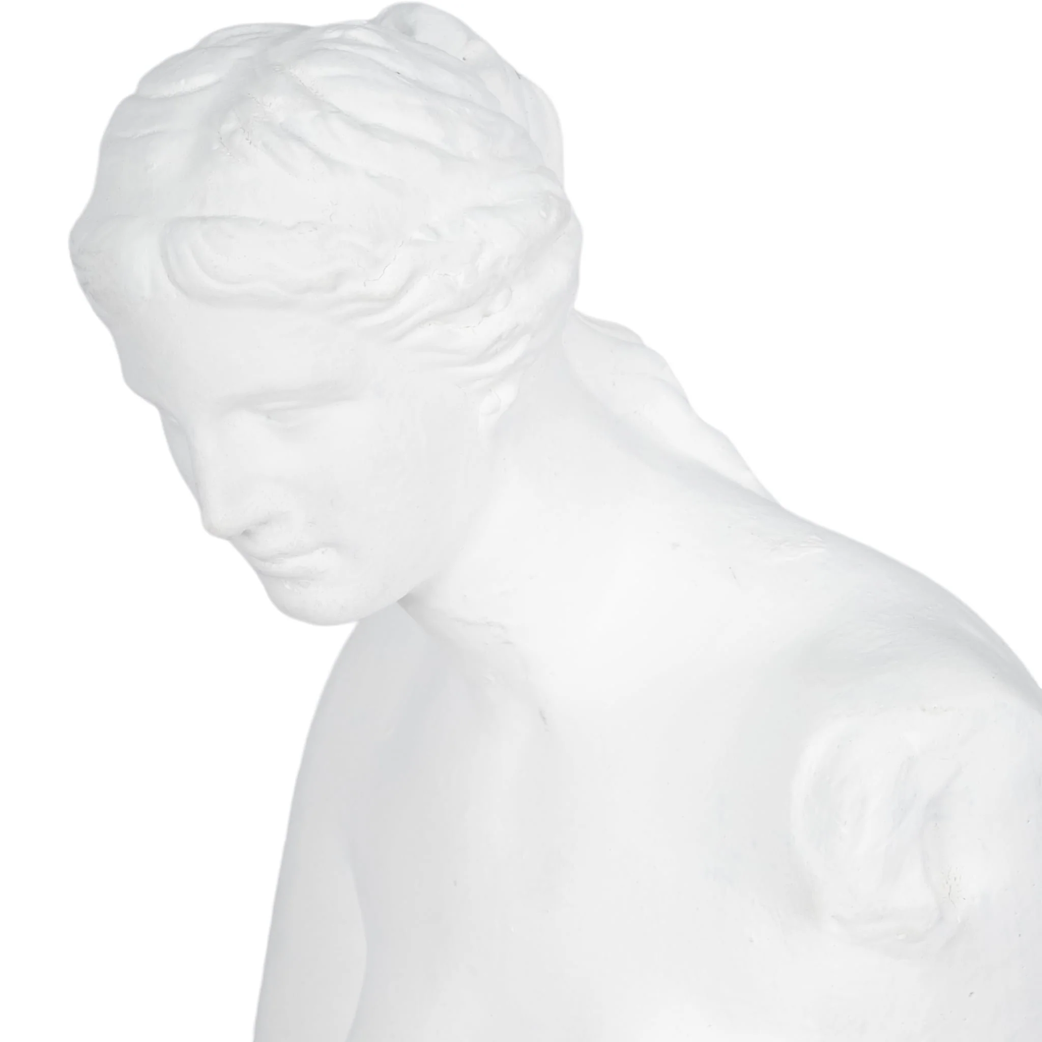 19" Roman Goddess Statue, White - Image 6