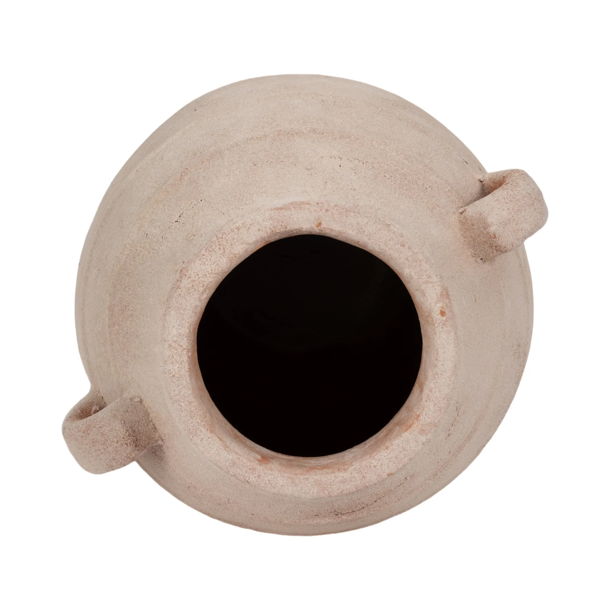 19" Weathered Vase, White/natural - Image 6
