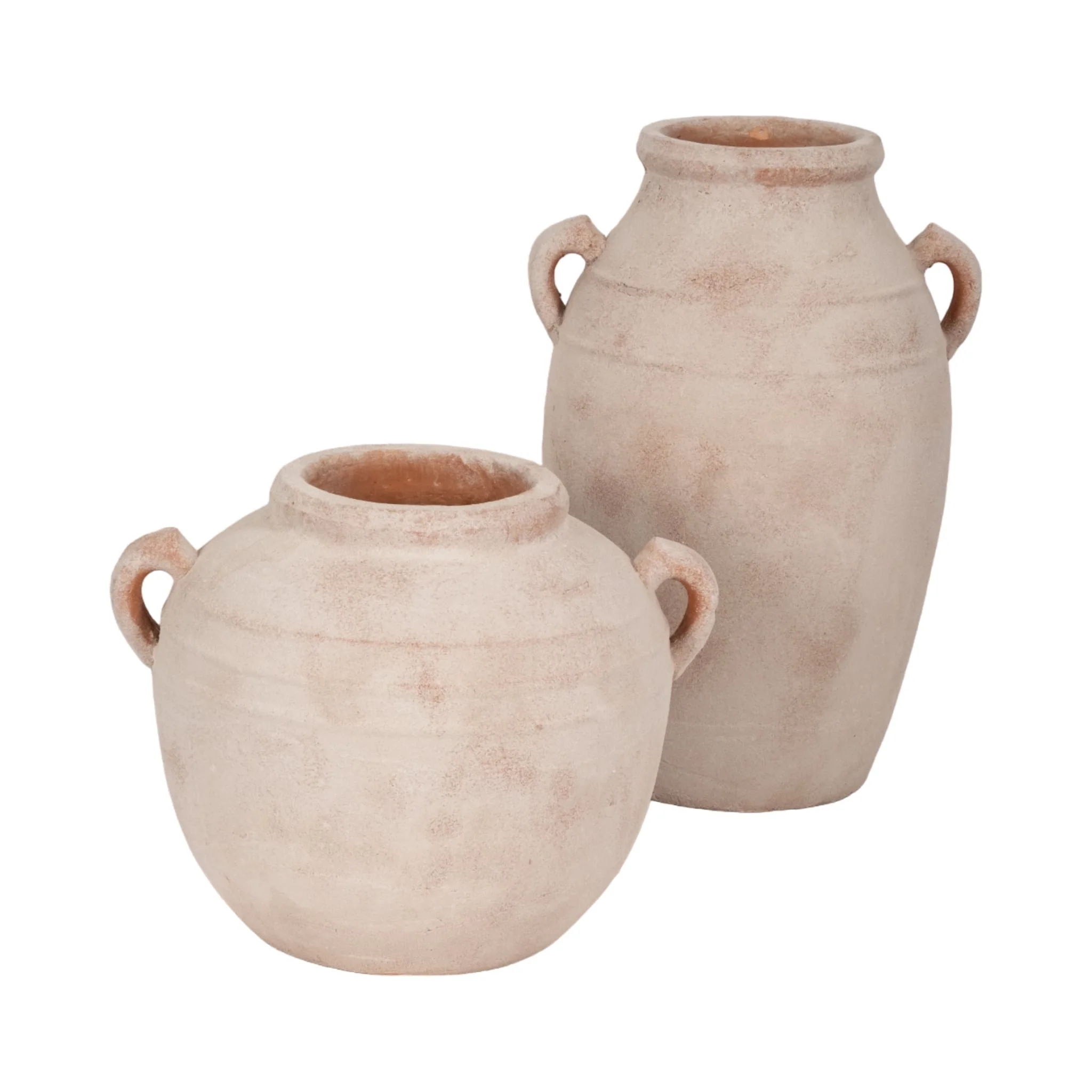 19" Weathered Vase, White/natural - Image 8