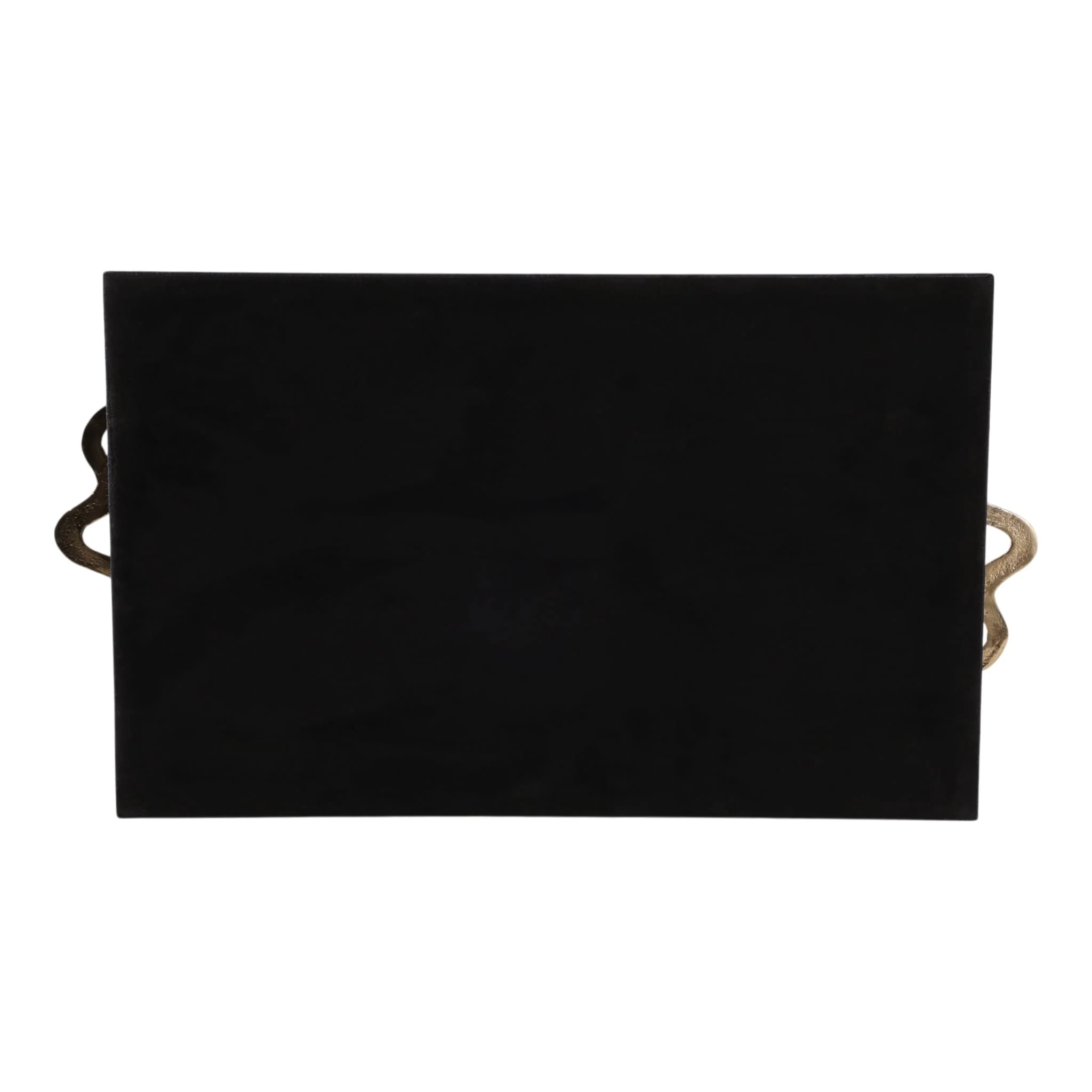 19x12" Faux Leather Snake Tray, Black/gold - Image 6